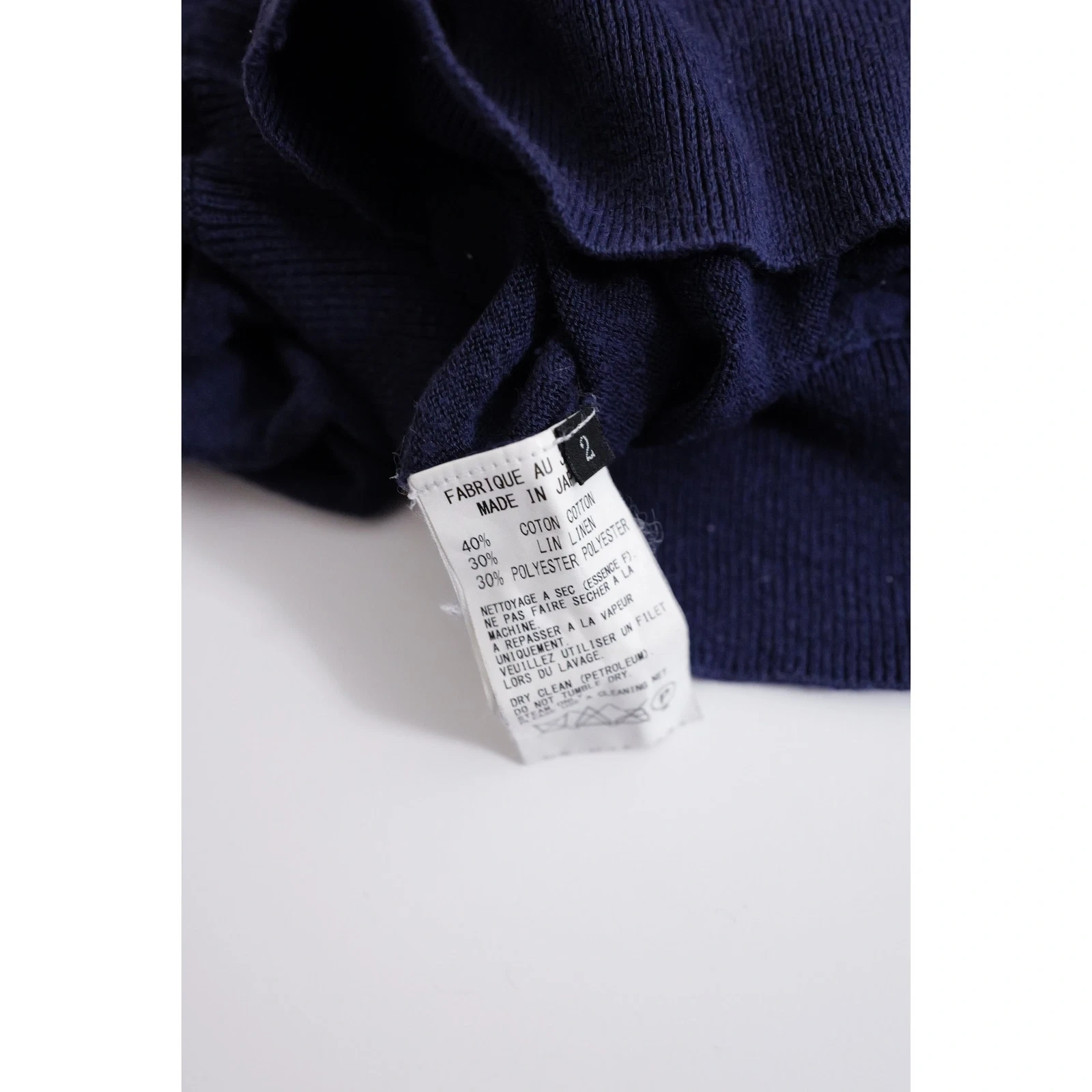 YOHJI YAMAMOTO Pull / gilet / sweat Marine vintage, passéist — photo 13
