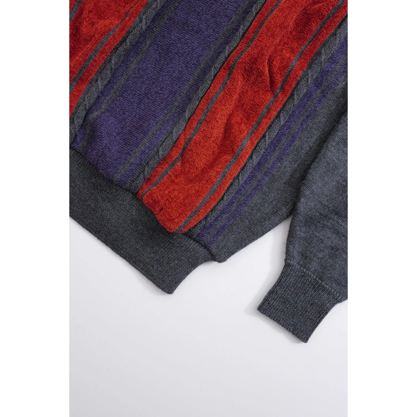 JUNKO KOSHINO Pull en laine Gris vintage, passéist — photo 3