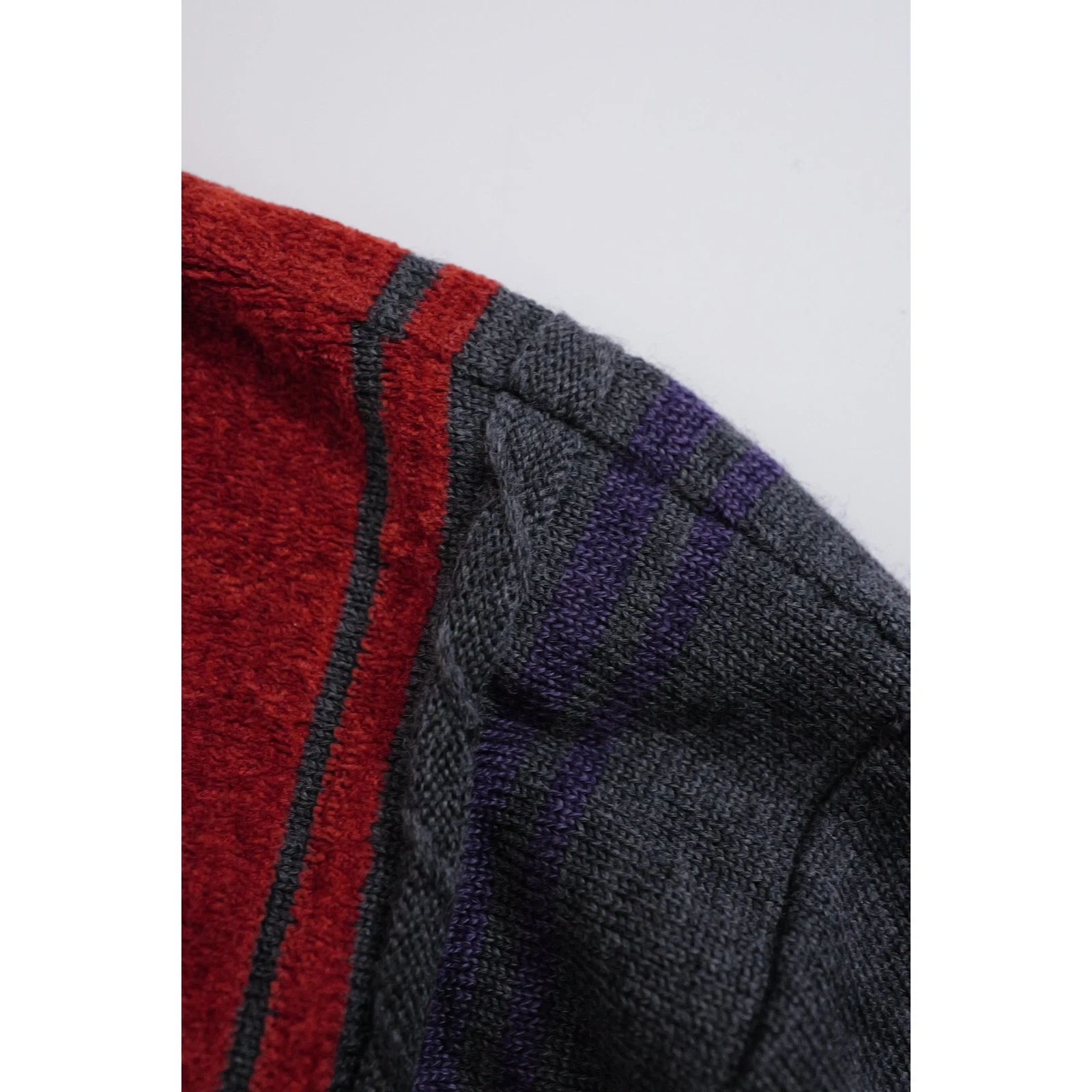 JUNKO KOSHINO Pull en laine Gris vintage, passéist — photo 5