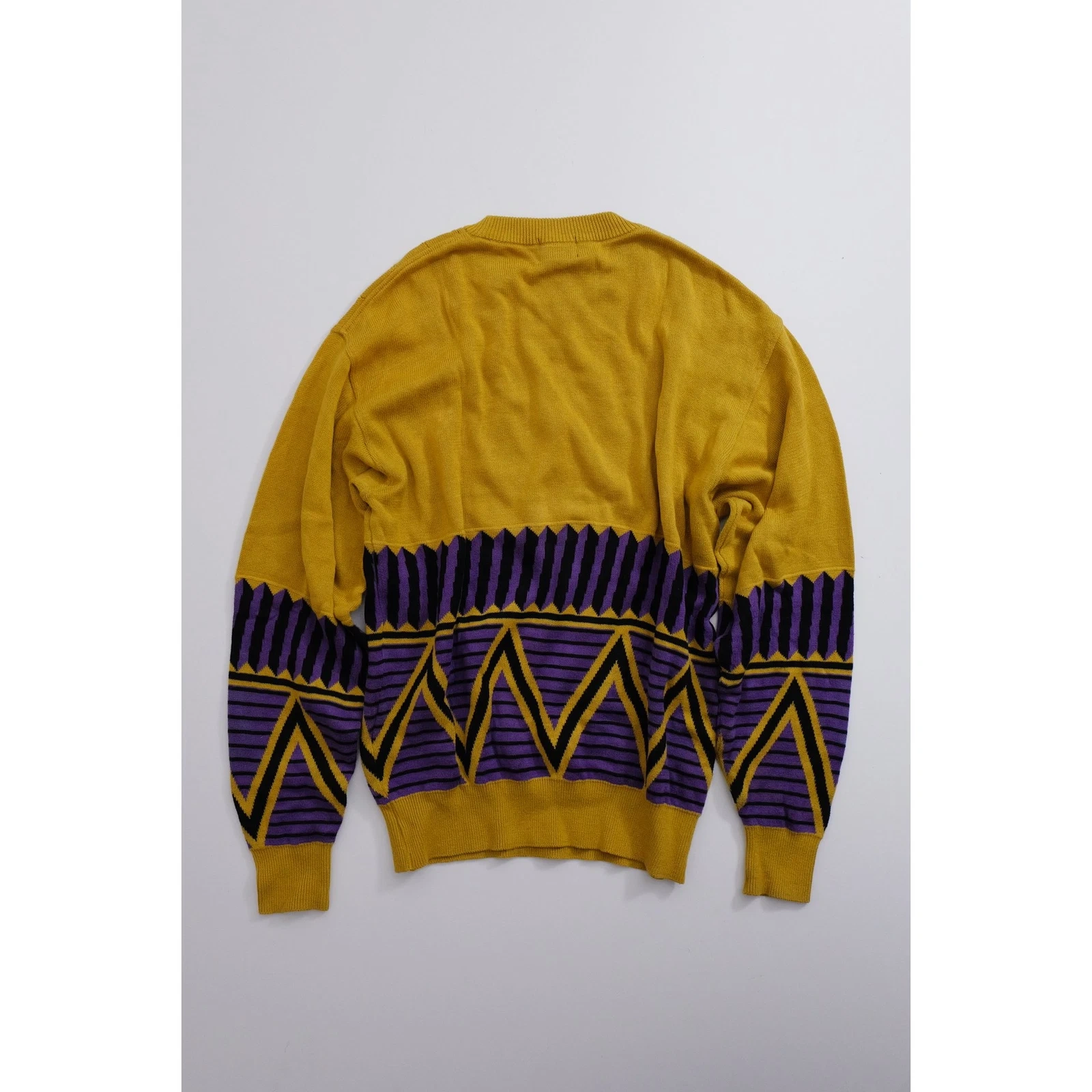 JUNKO KOSHINO Pull Jaune vintage, passéist — photo 11