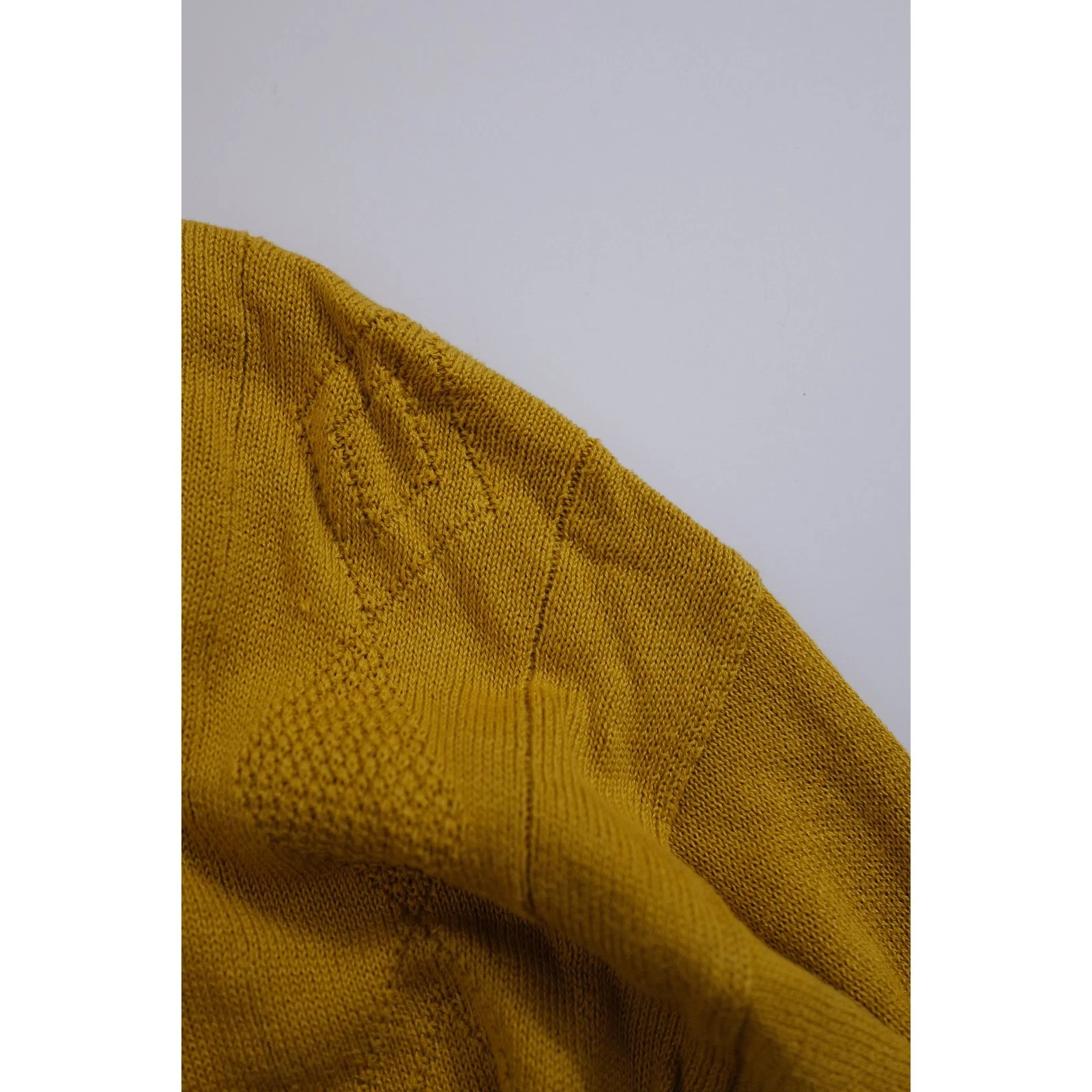 JUNKO KOSHINO Pull Jaune vintage, passéist — photo 8