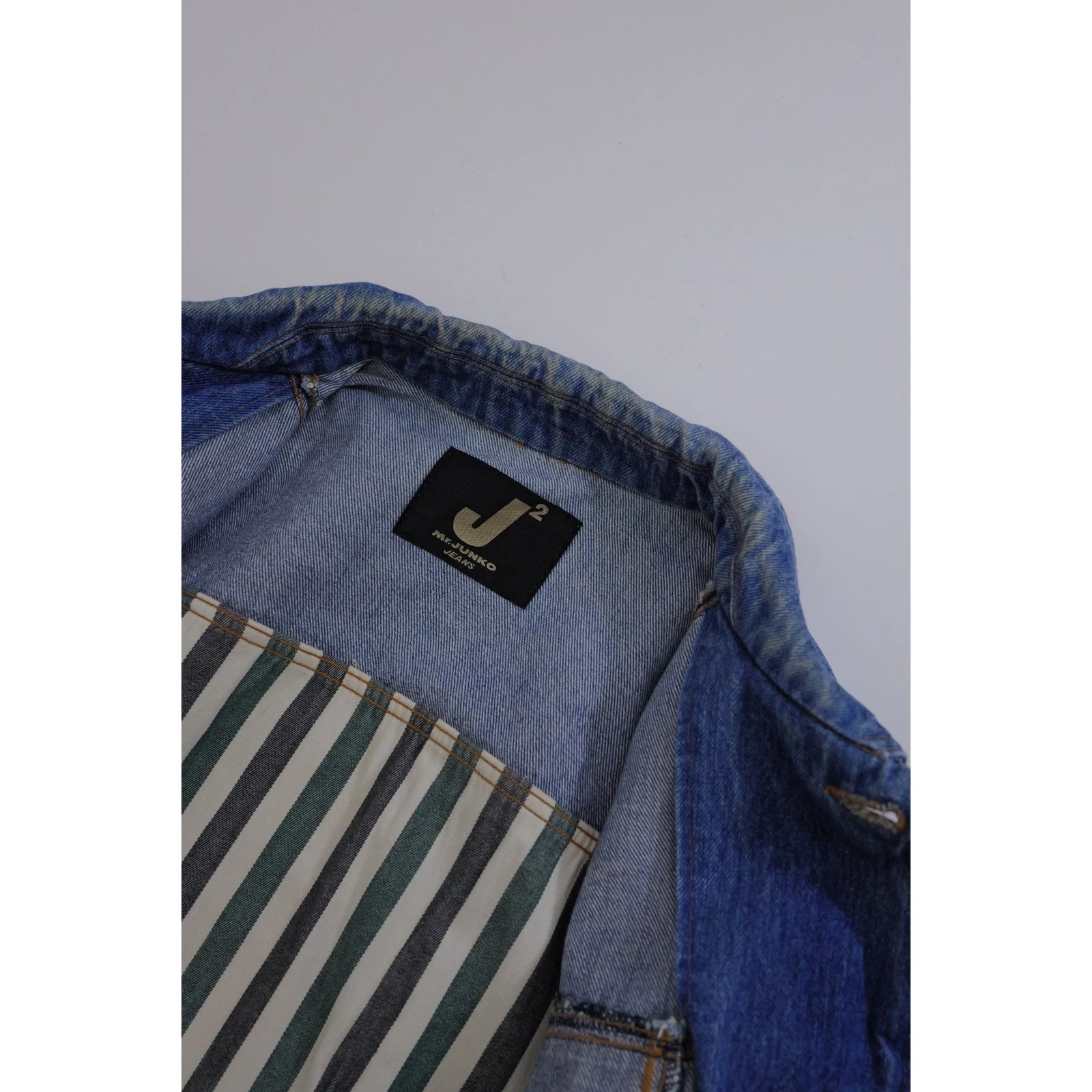 JUNKO KOSHINO Blouson Bleu vintage, passéist — photo 12