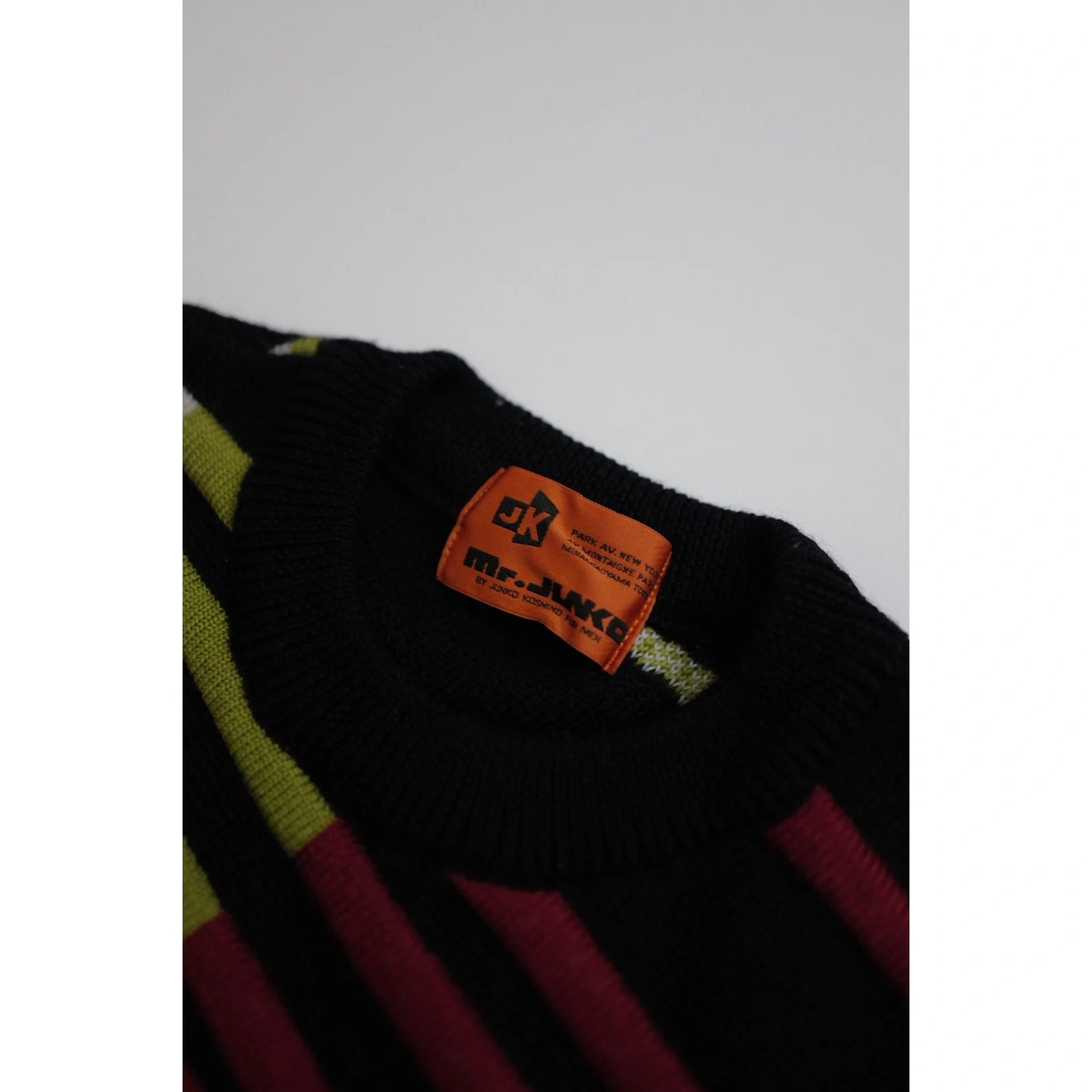 JUNKO KOSHINO Pull en laine Multicolore vintage, passéist — photo 4