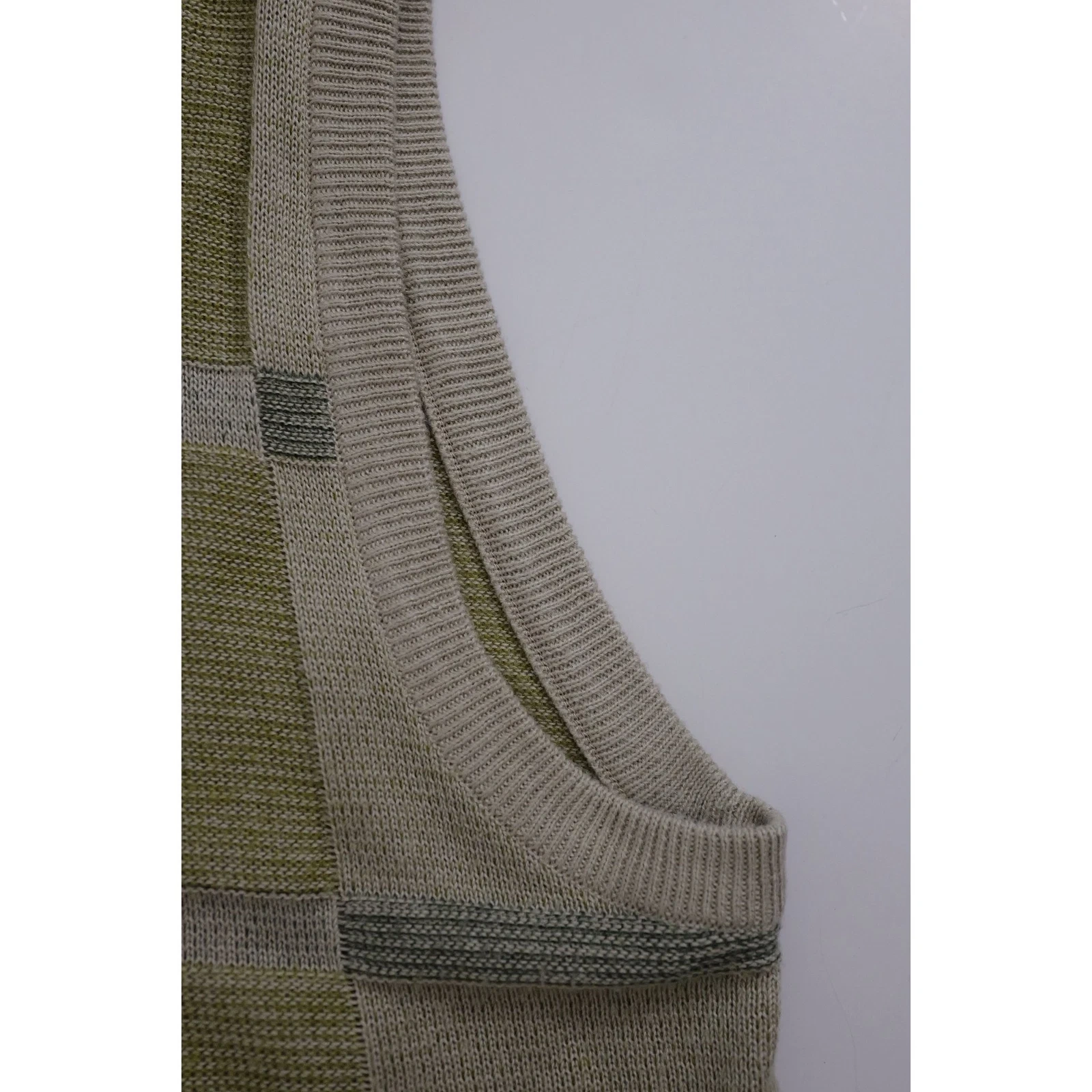 JUNKO KOSHINO Gilet en lin Kaki vintage, passéist — photo 5