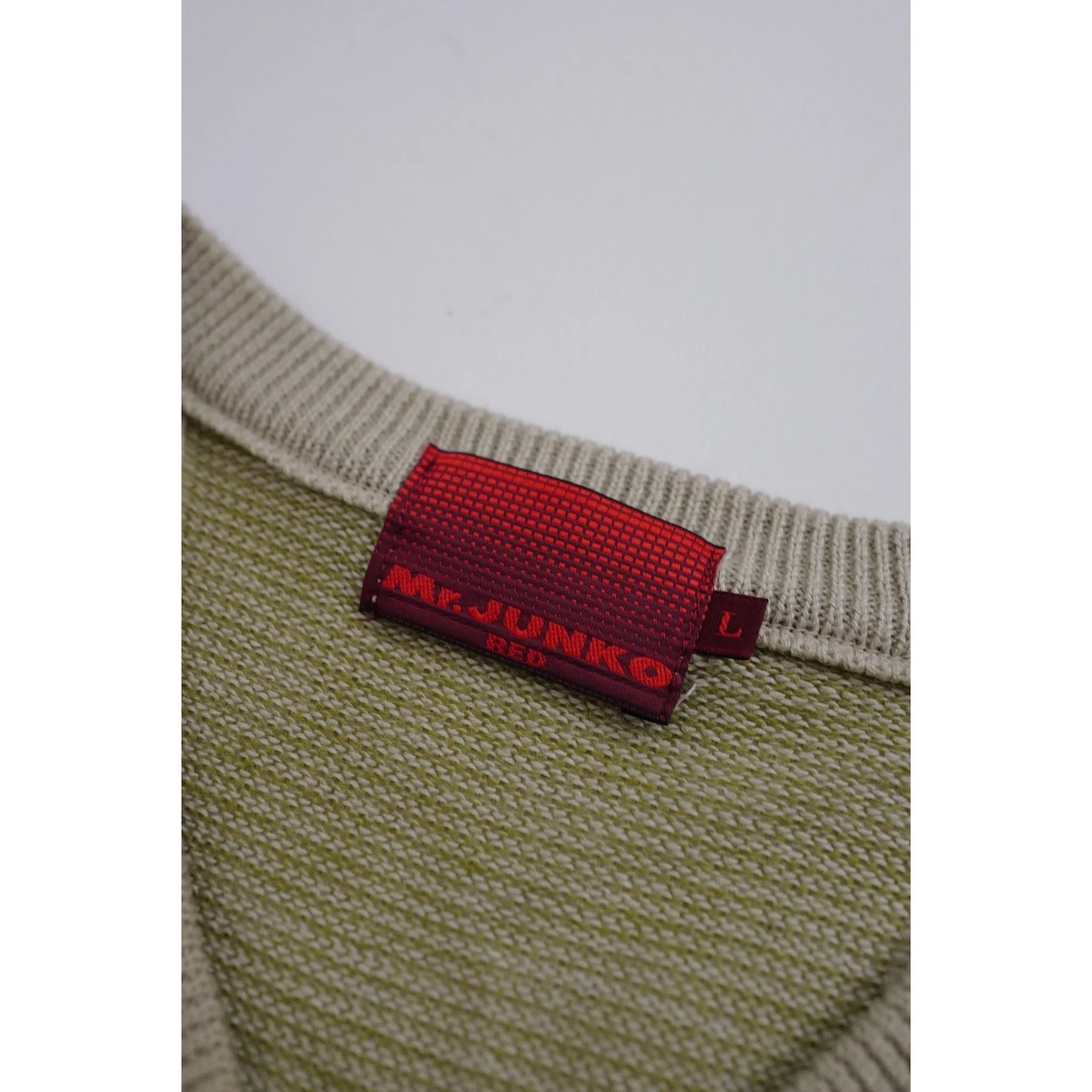JUNKO KOSHINO Gilet en lin Kaki vintage, passéist — photo 6