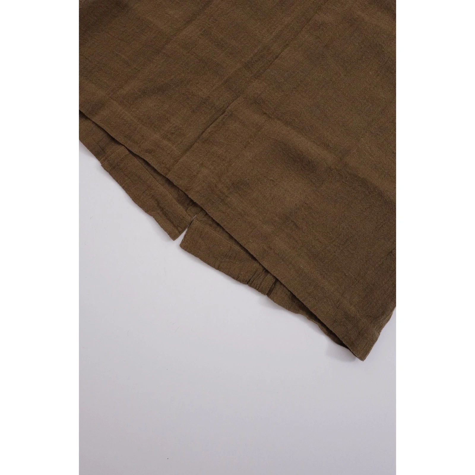 ISSEY MIYAKE Cardigan en lin Marron vintage, passéist — photo 13