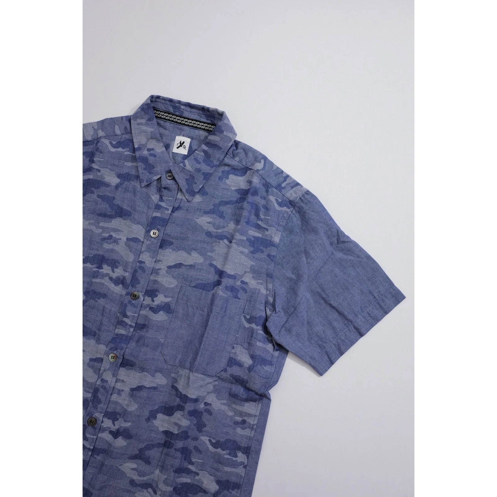 YOHJI YAMAMOTO Chemise Bleu vintage, passéist — photo 2
