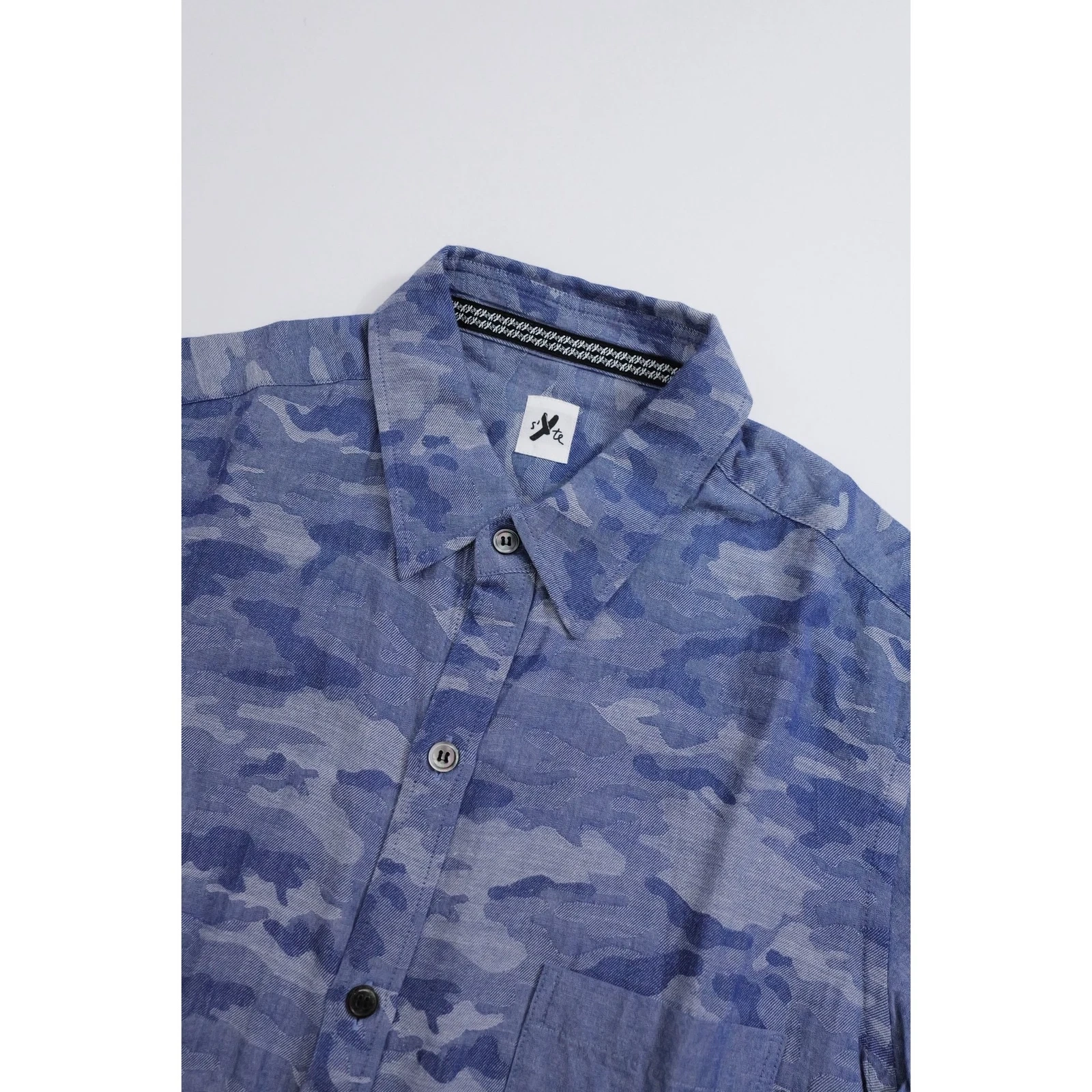 YOHJI YAMAMOTO Chemise Bleu vintage, passéist — photo 4