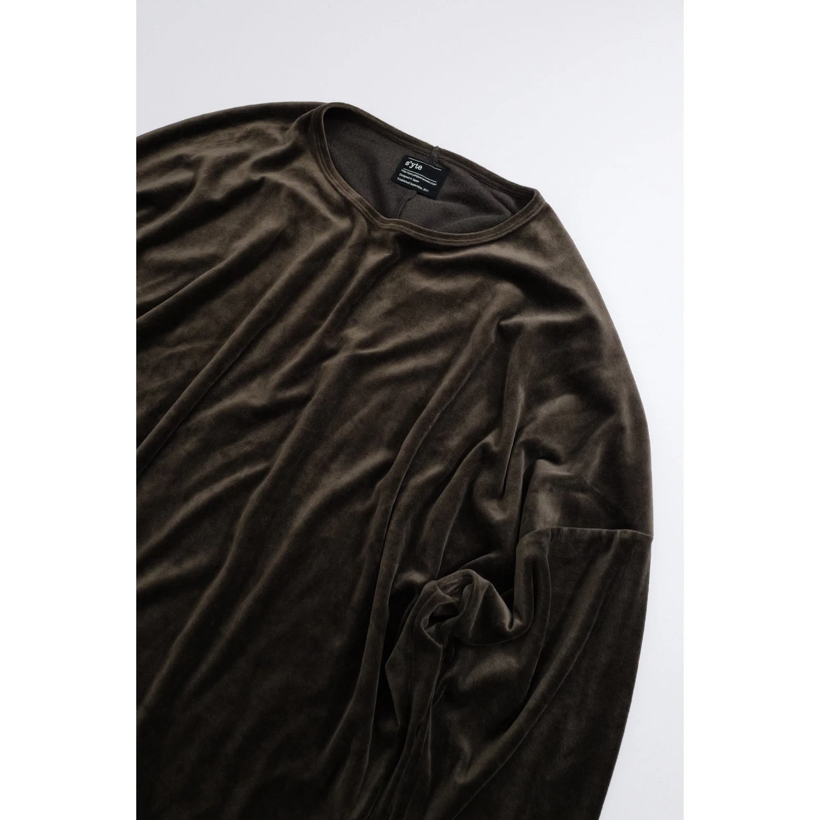 YOHJI YAMAMOTO Sweat Marron vintage, passéist — photo 2