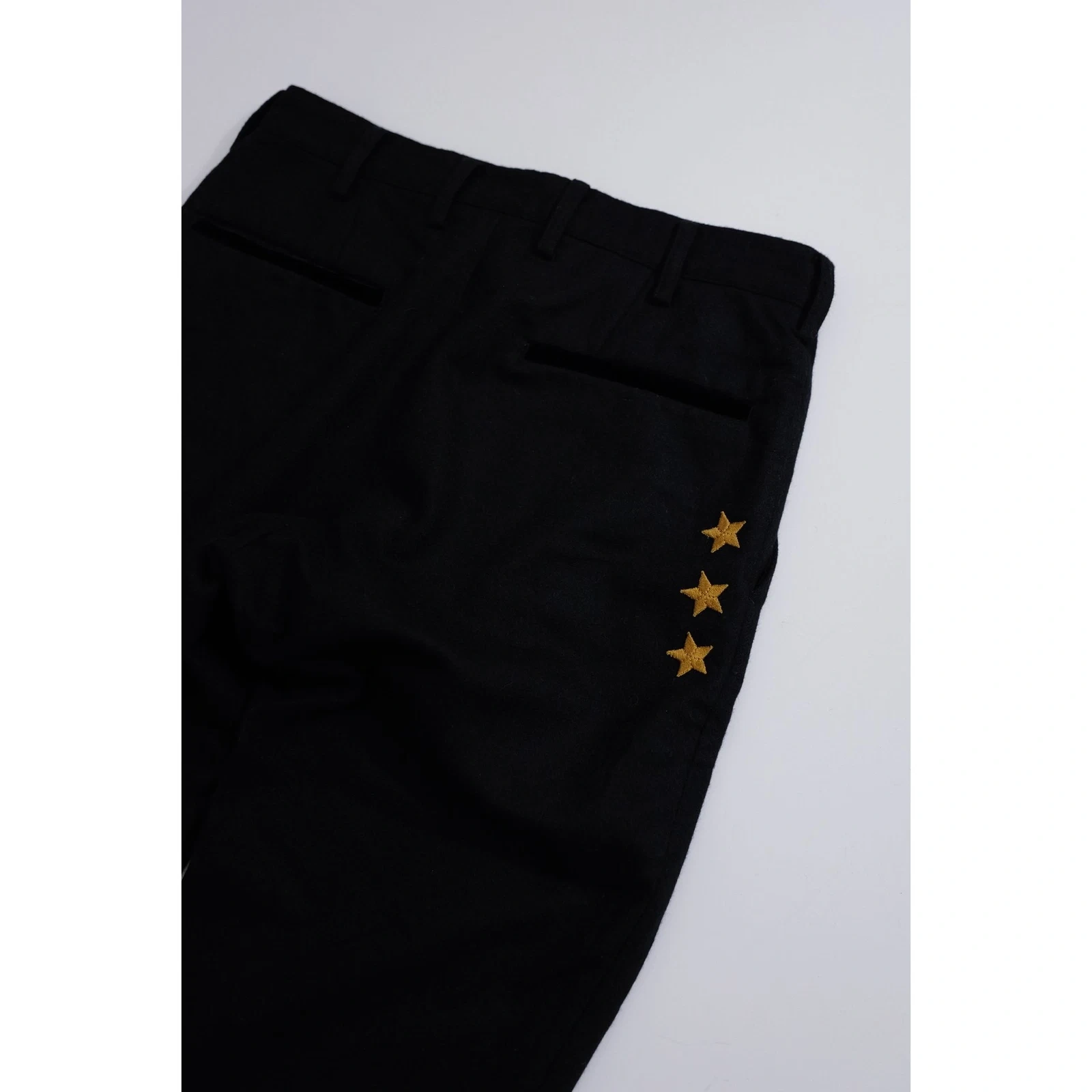 YOHJI YAMAMOTO Pantalon carotte en laine Noir vintage, passéist — photo 11