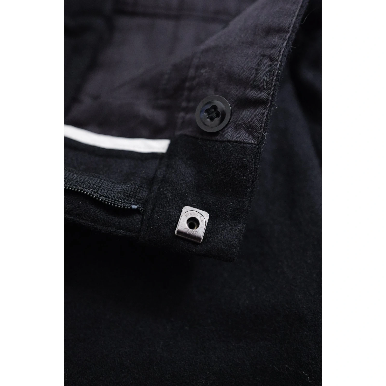 YOHJI YAMAMOTO Pantalon carotte en laine Noir vintage, passéist — photo 7