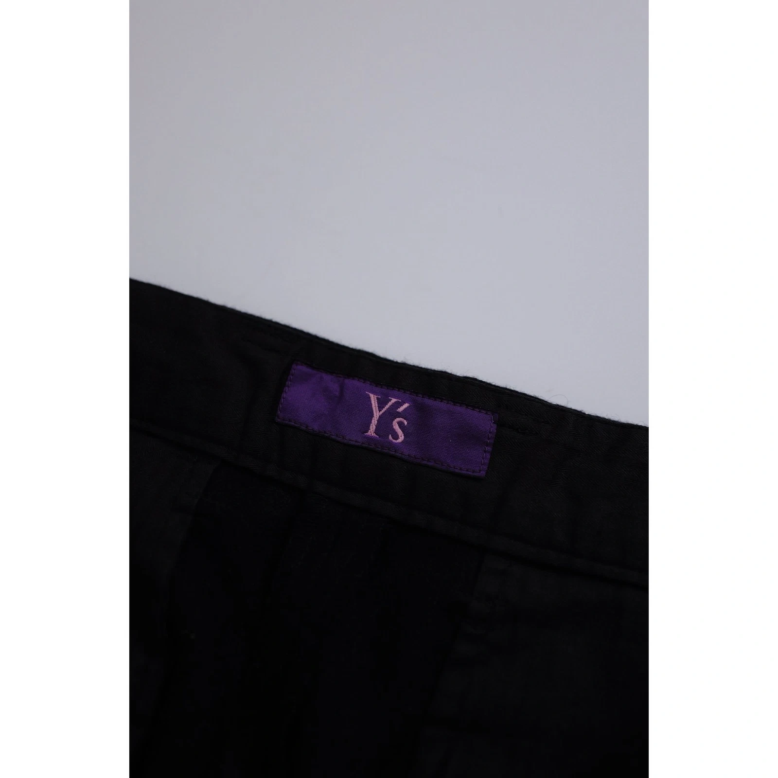 YOHJI YAMAMOTO Pantalon carotte en laine Noir vintage, passéist — photo 8