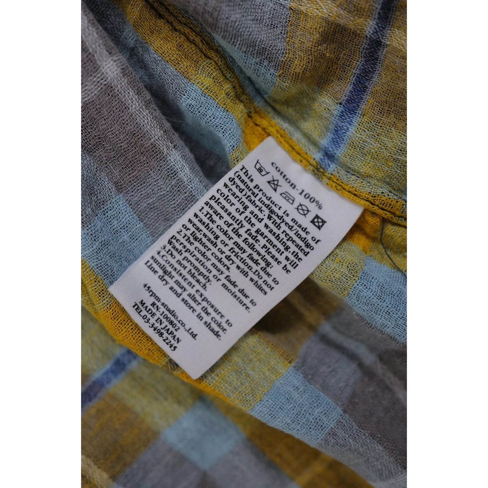 45RPM Chemise Bleu vintage, passéist — photo 12