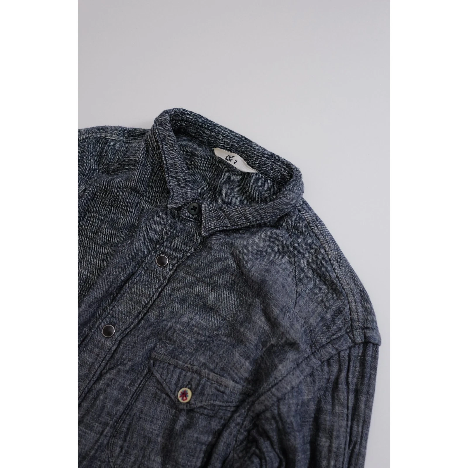 45RPM Chemise Bleu vintage, passéist — photo 15