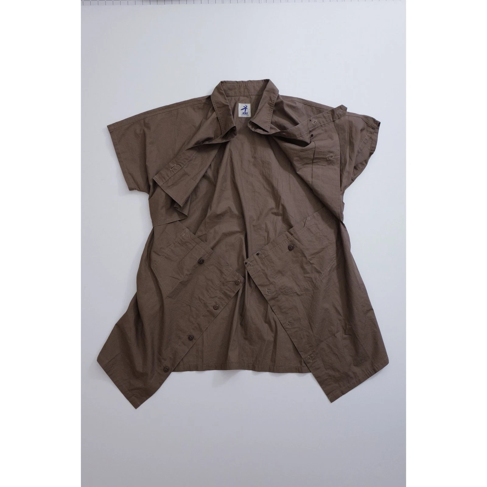 ISSEY MIYAKE Chemise Marron vintage, passéist — photo 14
