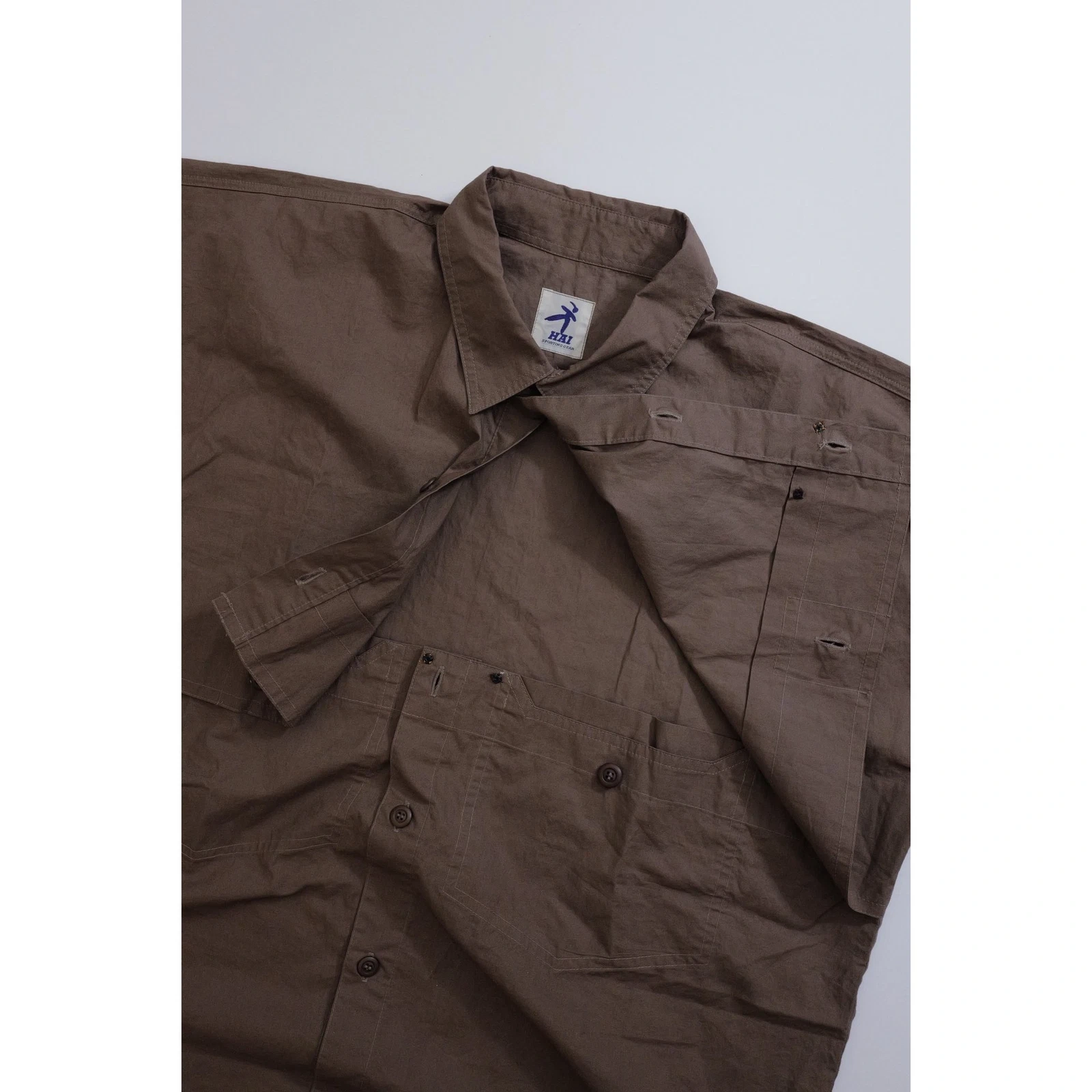 ISSEY MIYAKE Chemise Marron vintage, passéist — photo 10