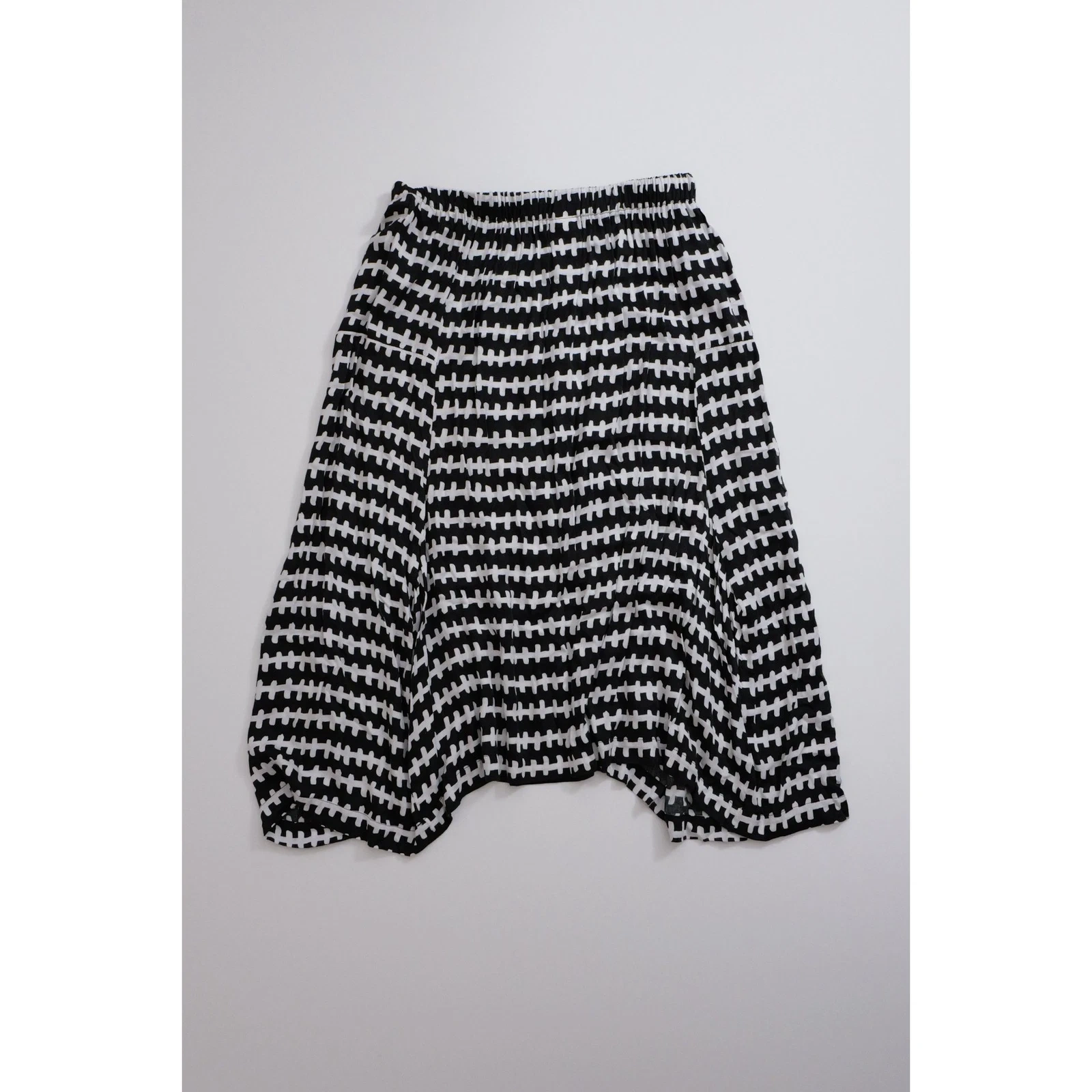 COMME DES GARÇONS Jupe mi-longue Noir vintage, passéist — photo 12