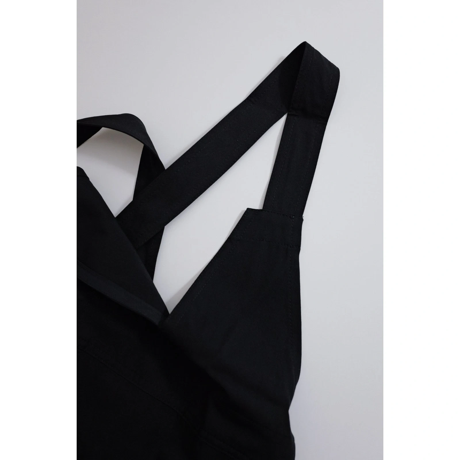 COMME DES GARÇONS Mini robe en laine Noir vintage, passéist — photo 3