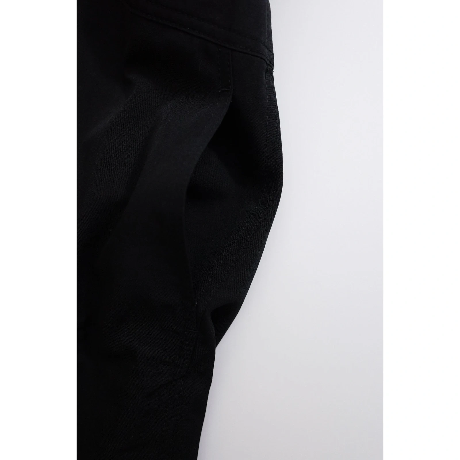 COMME DES GARÇONS Mini robe en laine Noir vintage, passéist — photo 4
