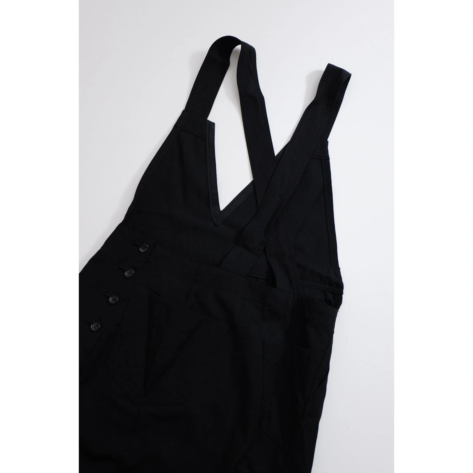 COMME DES GARÇONS Mini robe en laine Noir vintage, passéist — photo 7