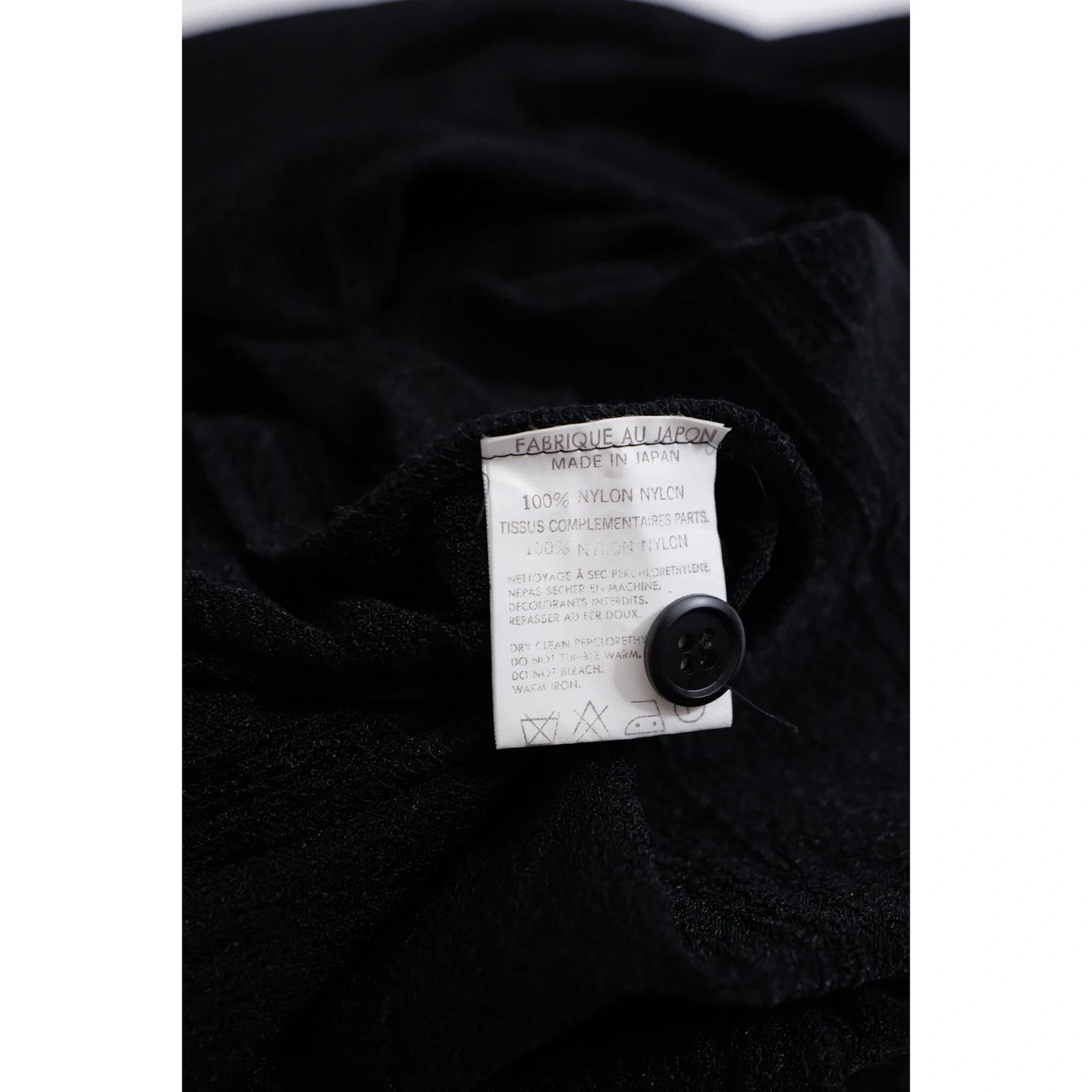 YOHJI YAMAMOTO Robe mi-longue Noir vintage, passéist — photo 8