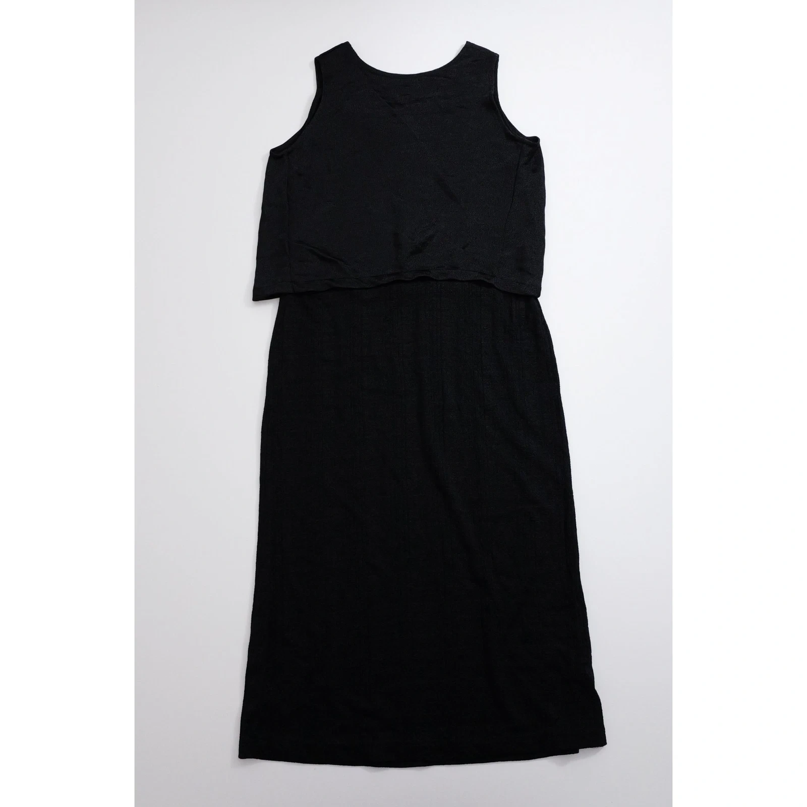 YOHJI YAMAMOTO Robe mi-longue Noir vintage, passéist — photo 10