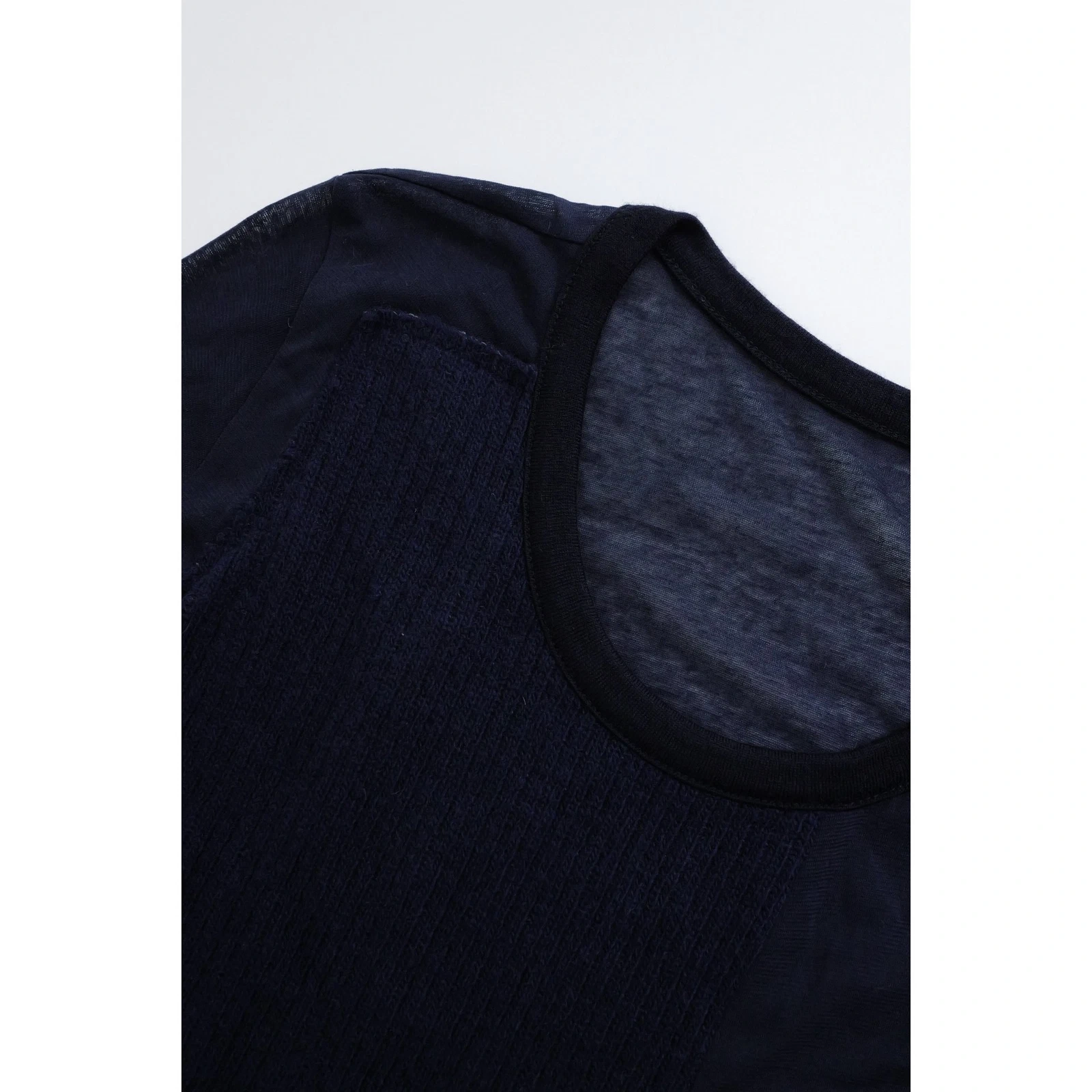 YOHJI YAMAMOTO Tunique Marine vintage, passéist — photo 7