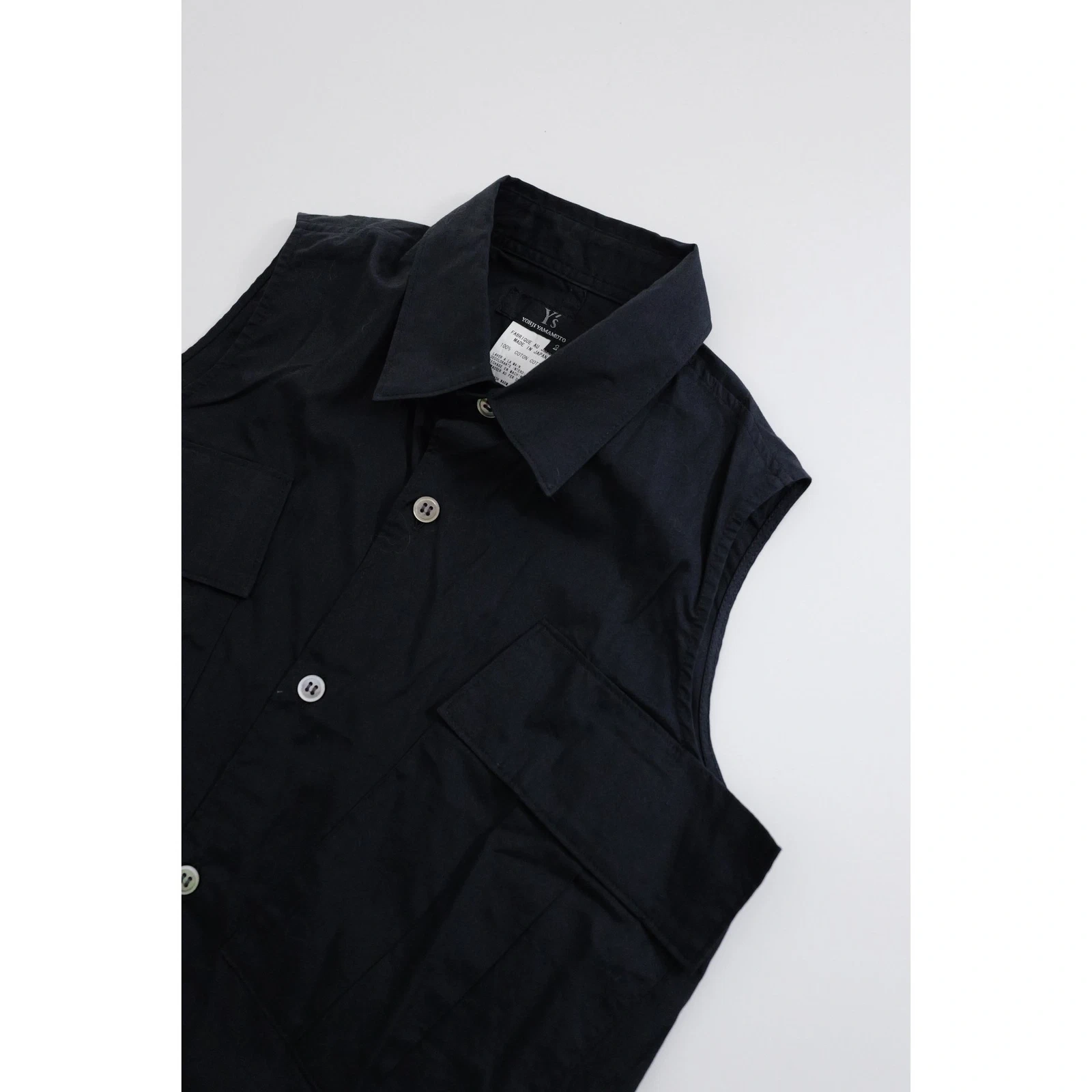 YOHJI YAMAMOTO Chemise Noir vintage, passéist — photo 2