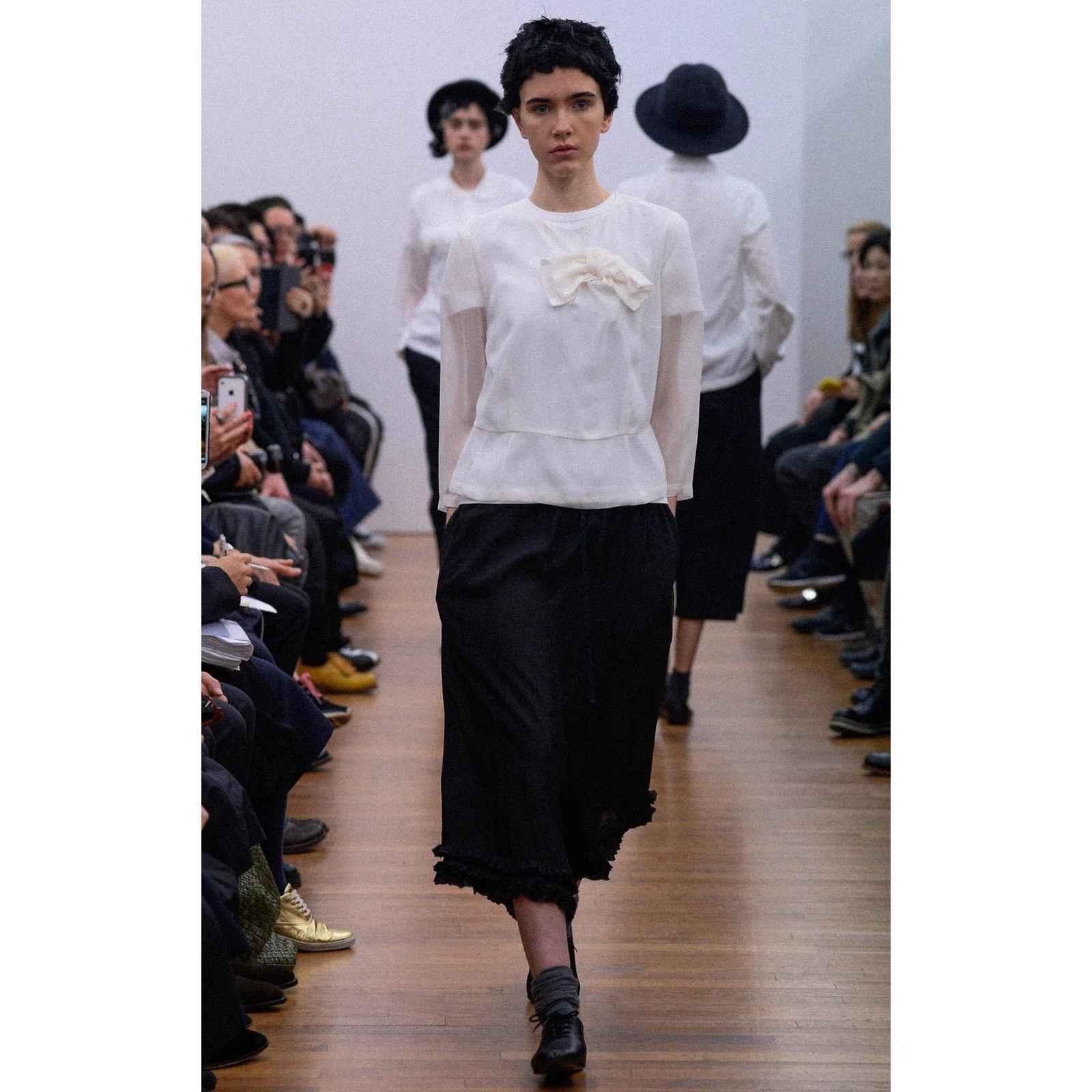 COMME DES GARÇONS Blouse Blanc vintage, passéist — photo 2