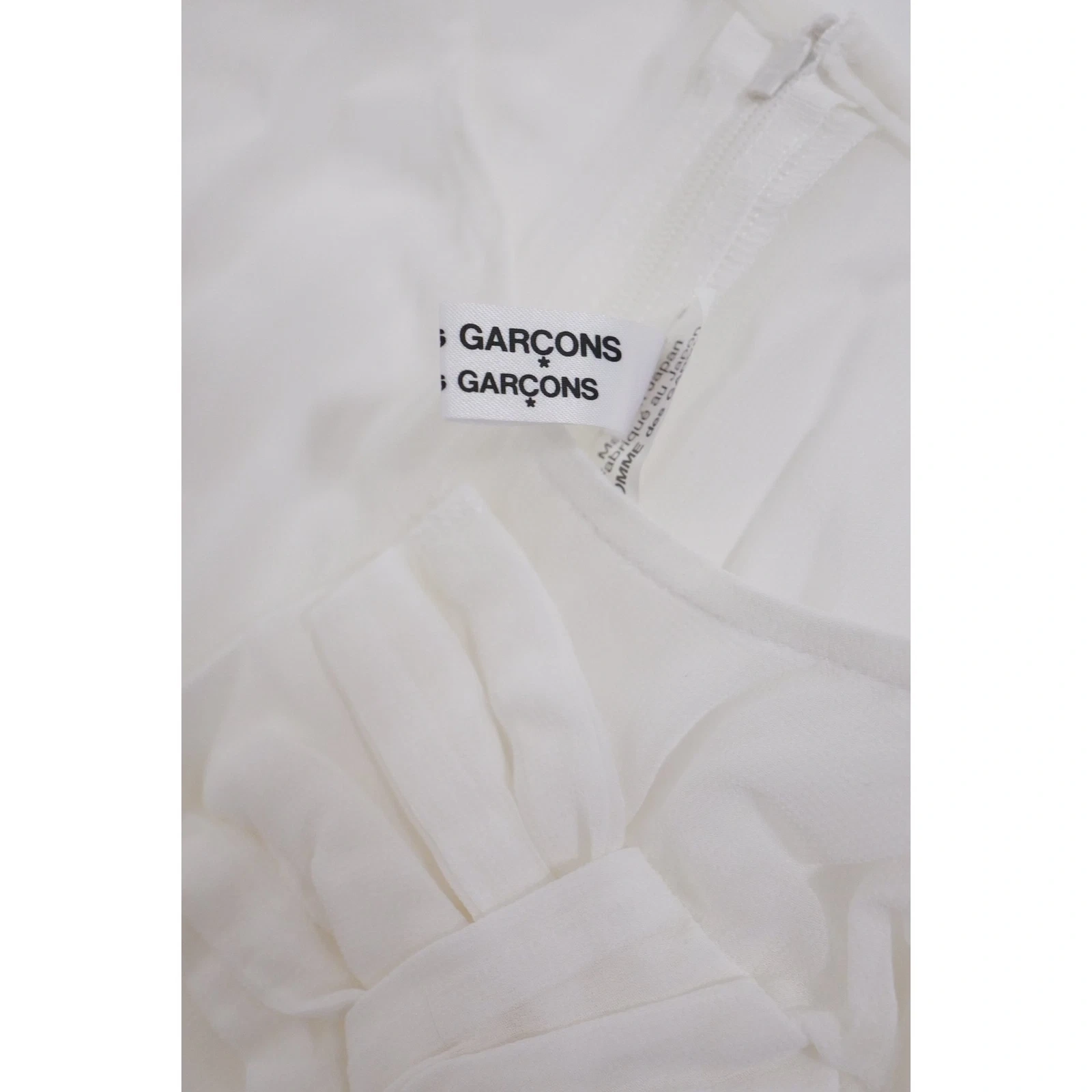 COMME DES GARÇONS Blouse Blanc vintage, passéist — photo 12