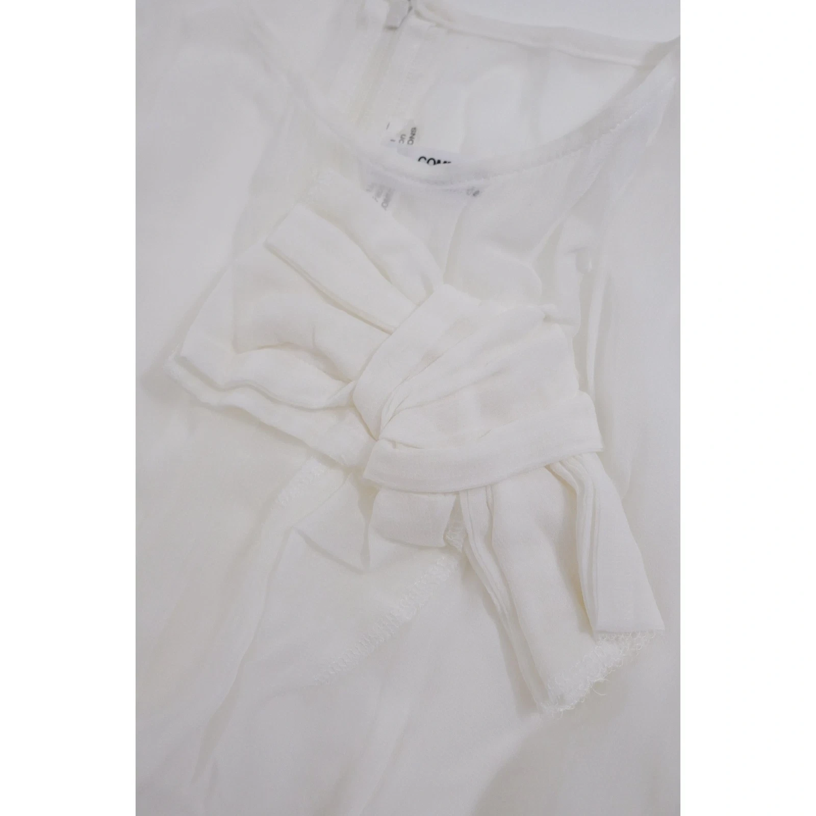 COMME DES GARÇONS Blouse Blanc vintage, passéist — photo 6