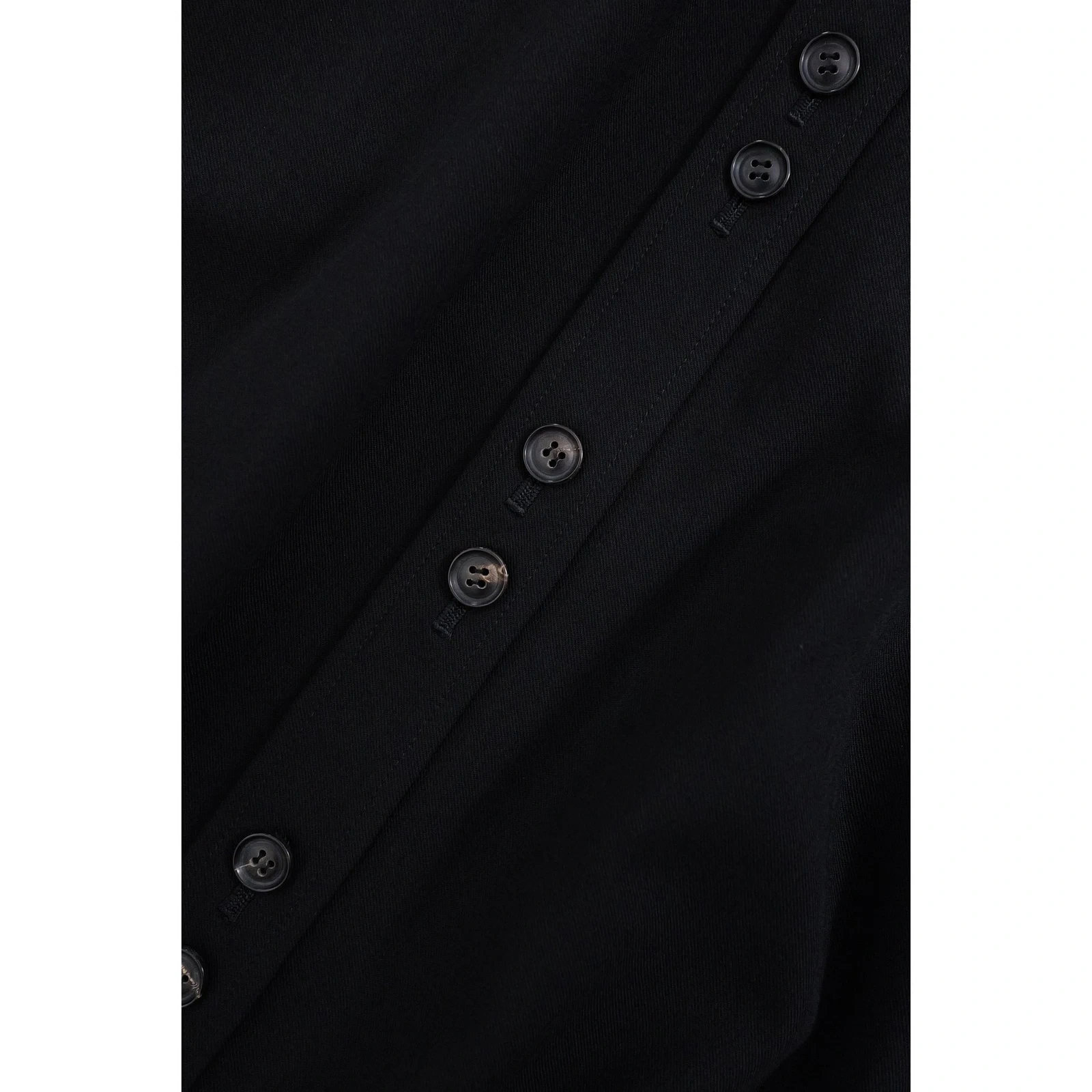 YOHJI YAMAMOTO Jupe longue en laine Noir vintage, passéist — photo 3