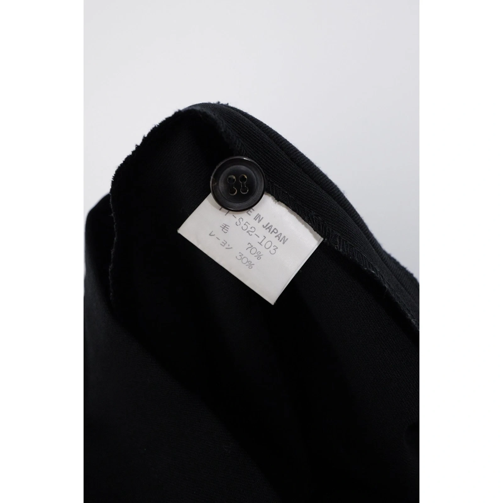 YOHJI YAMAMOTO Jupe longue en laine Noir vintage, passéist — photo 7