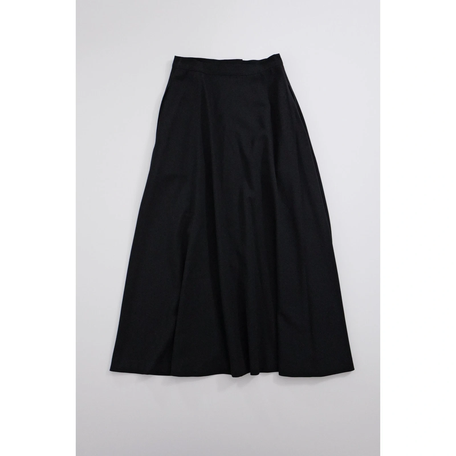 YOHJI YAMAMOTO Jupe longue en laine Noir vintage, passéist — photo 10