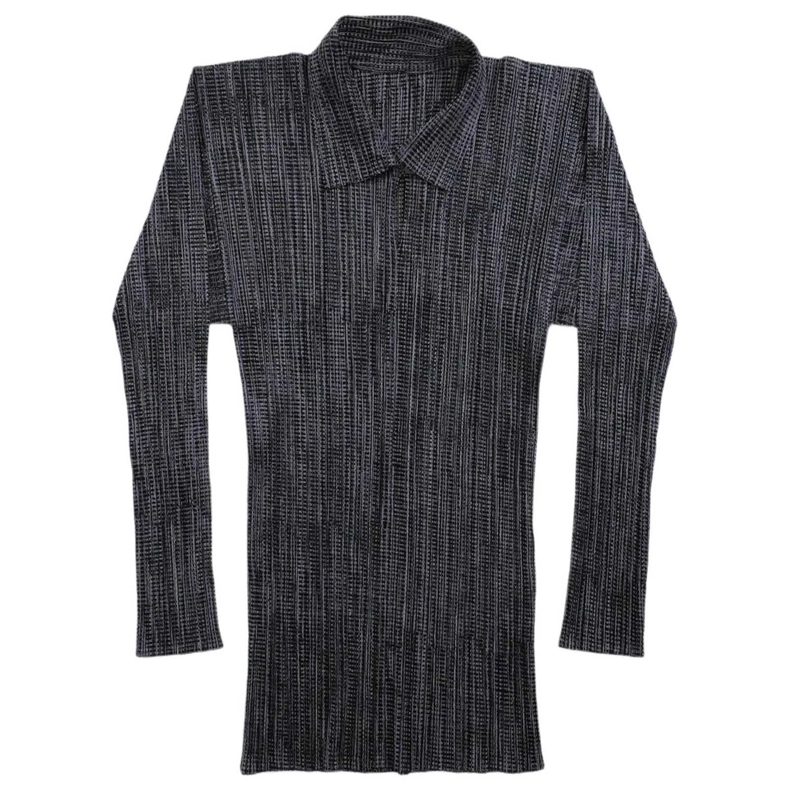 ISSEY MIYAKE Blouse Gris vintage, passéist — photo 1