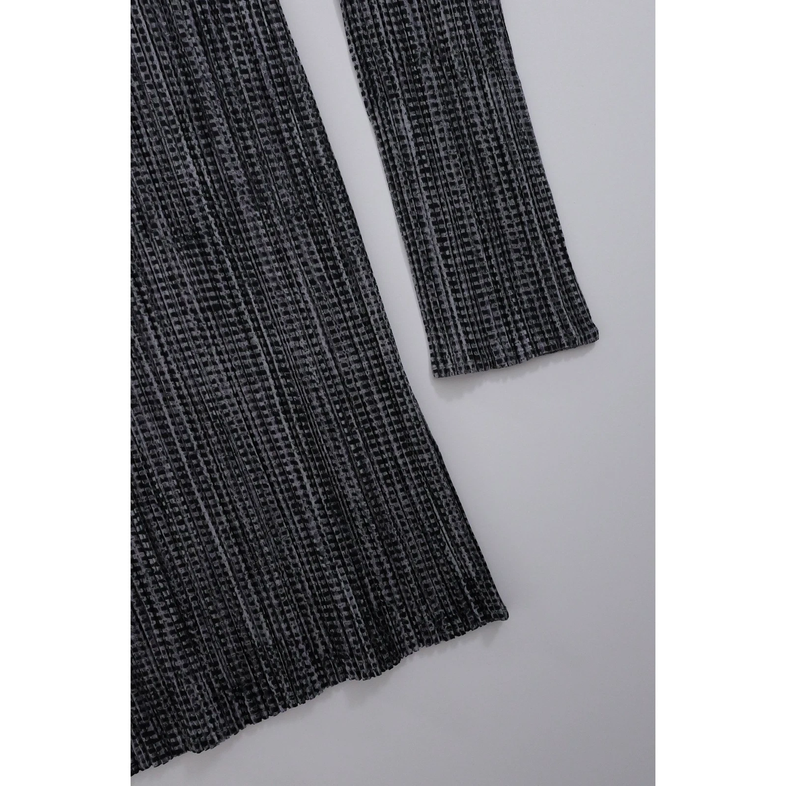 ISSEY MIYAKE Blouse Gris vintage, passéist — photo 13