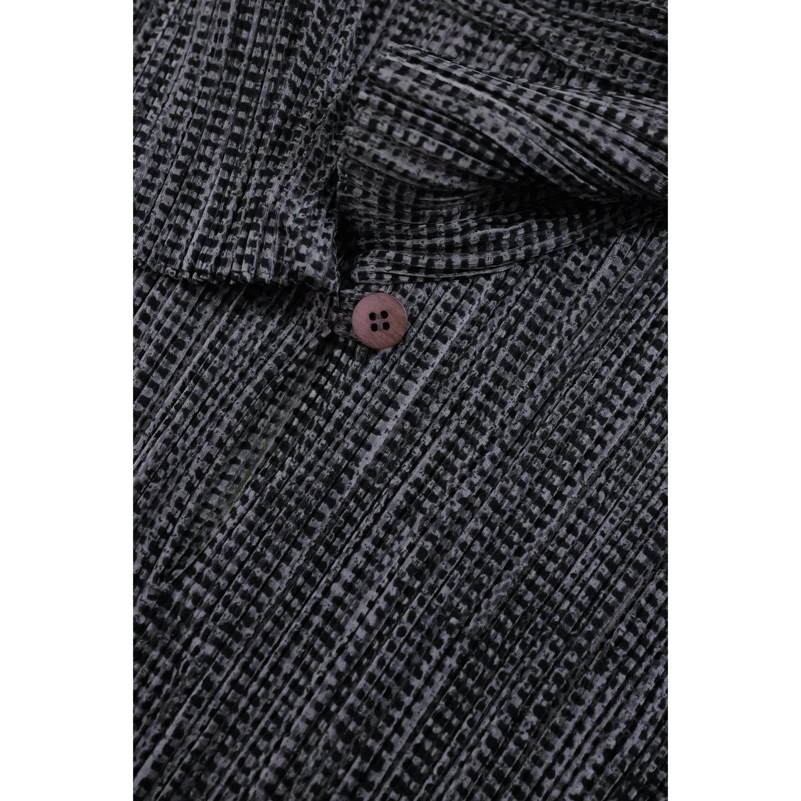 ISSEY MIYAKE Blouse Gris vintage, passéist — photo 6