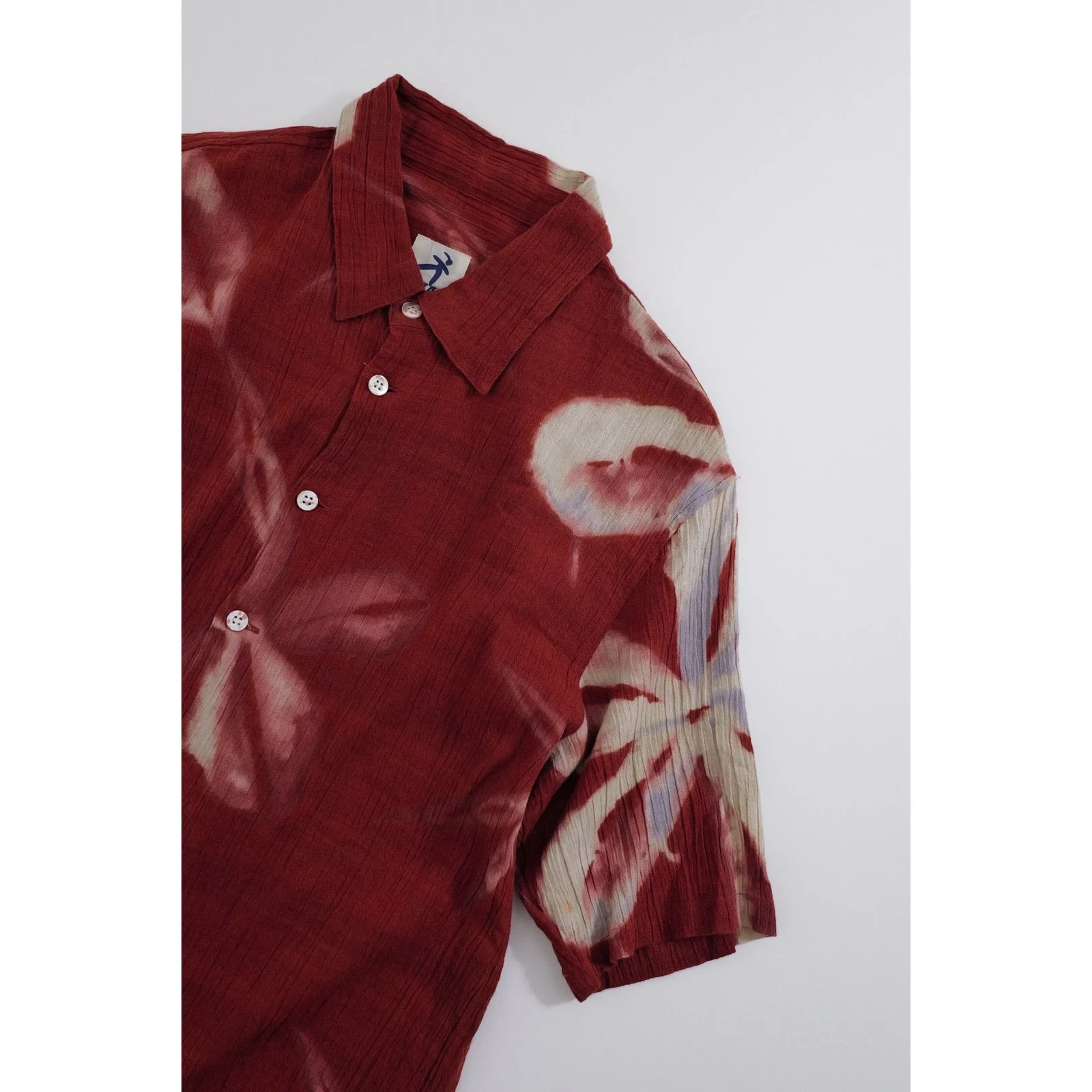 ISSEY MIYAKE Chemise Bordeaux vintage, passéist — photo 2