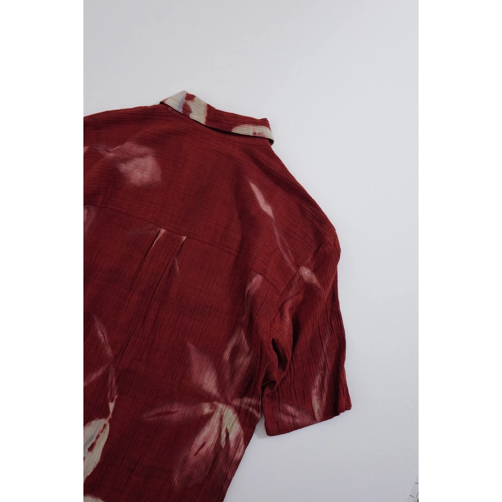 ISSEY MIYAKE Chemise Bordeaux vintage, passéist — photo 12