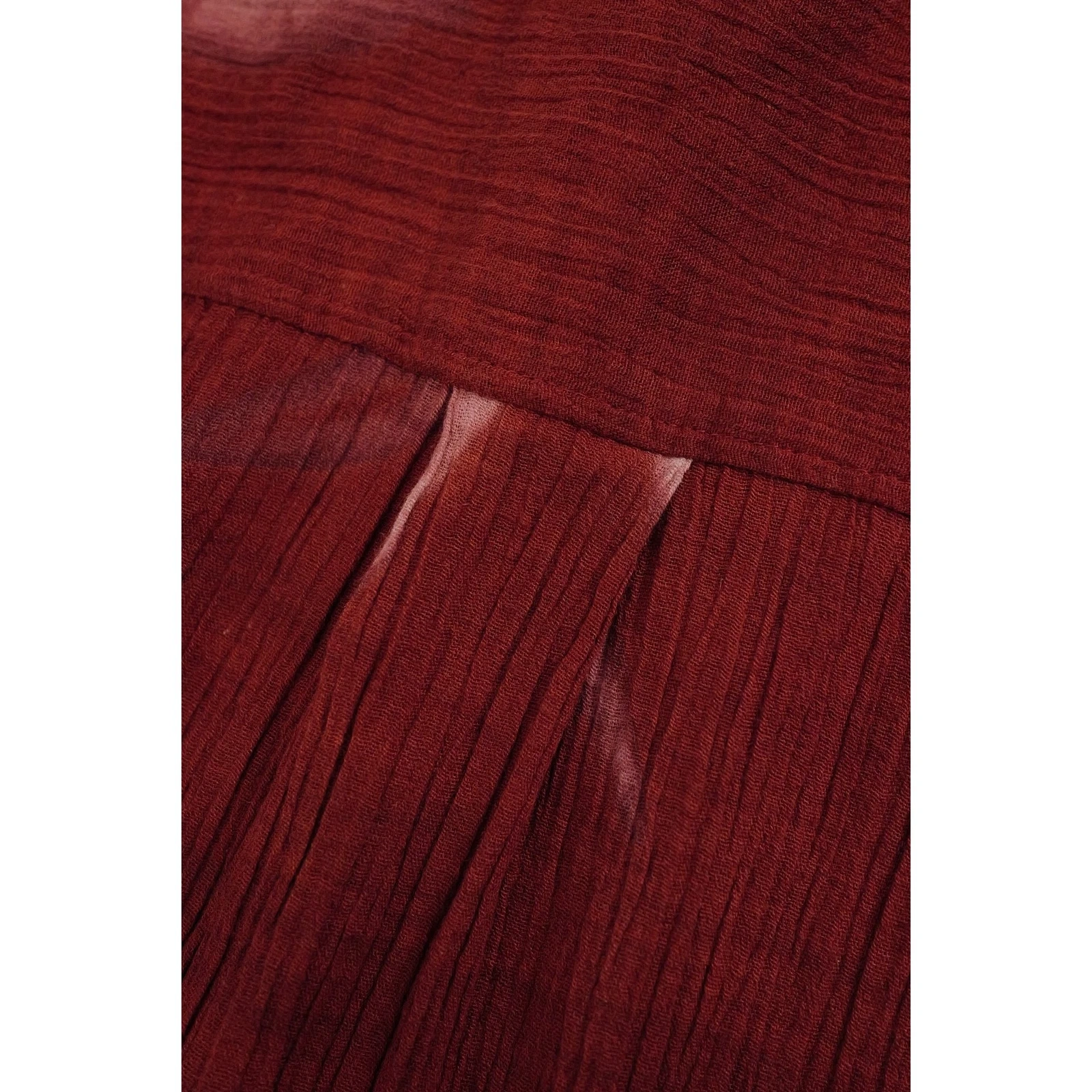 ISSEY MIYAKE Chemise Bordeaux vintage, passéist — photo 15