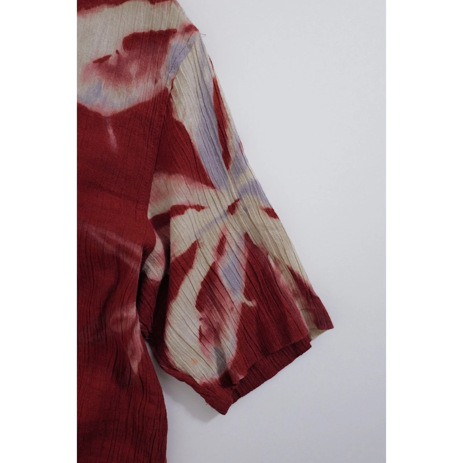ISSEY MIYAKE Chemise Bordeaux vintage, passéist — photo 3