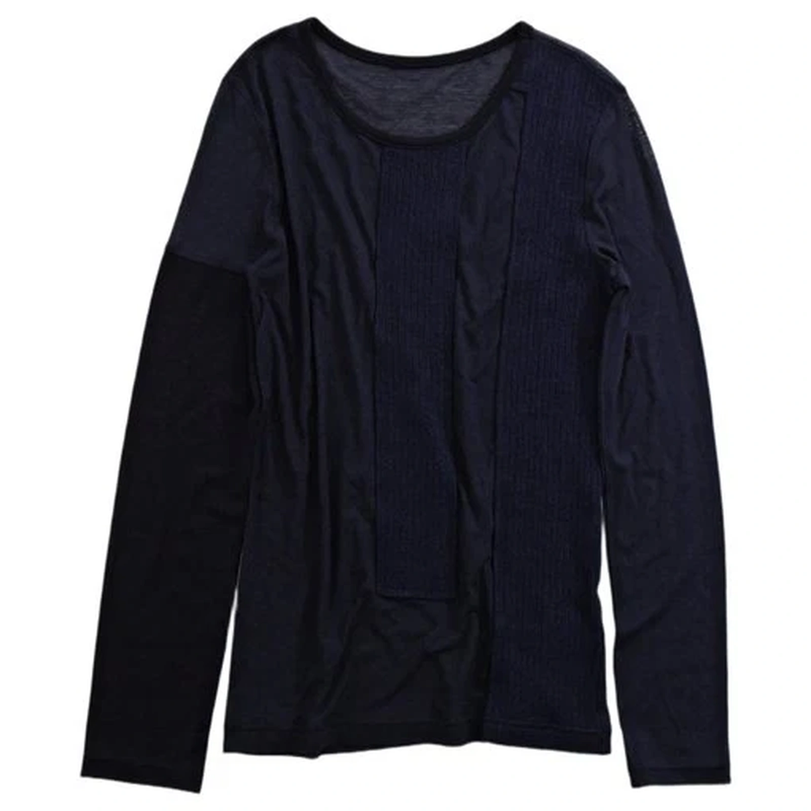 YOHJI YAMAMOTO Tee shirt en laine Marine vintage, passéist — photo 1