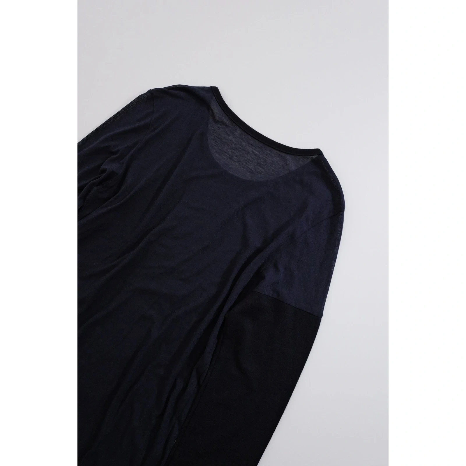 YOHJI YAMAMOTO Tee shirt en laine Marine vintage, passéist — photo 12