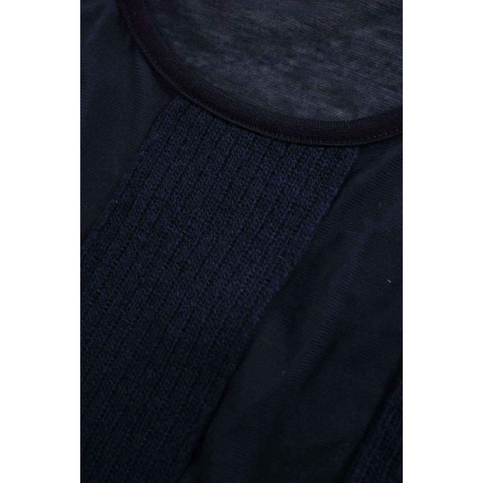 YOHJI YAMAMOTO Tee shirt en laine Marine vintage, passéist — photo 5