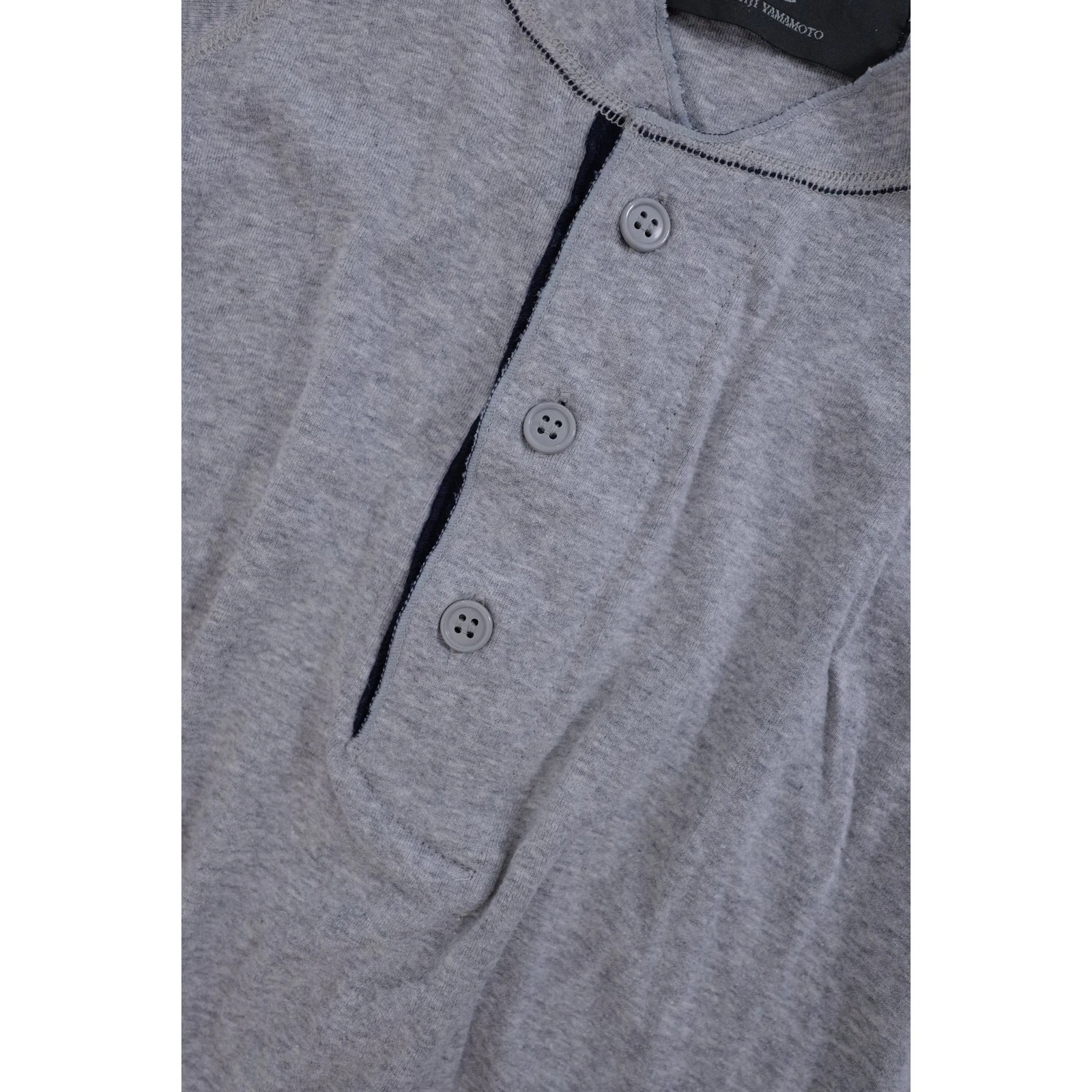 YOHJI YAMAMOTO Polo Gris vintage, passéist — photo 4