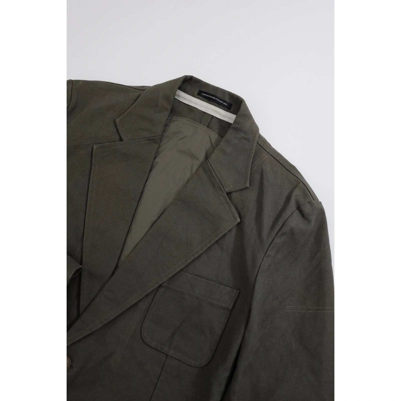 YOHJI YAMAMOTO Veste Kaki vintage, passéist — photo 2
