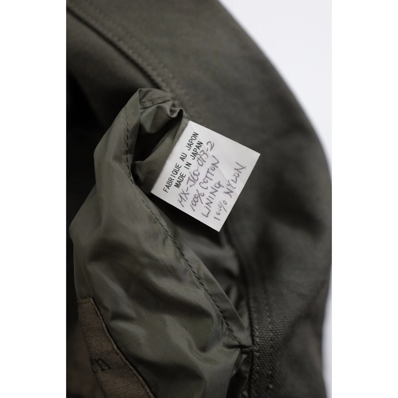YOHJI YAMAMOTO Veste Kaki vintage, passéist — photo 12