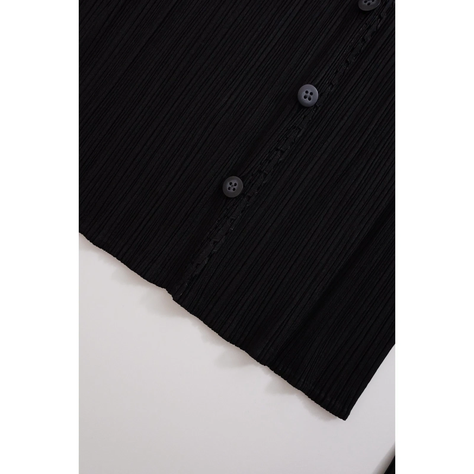 ISSEY MIYAKE Blouse Noir vintage, passéist — photo 4