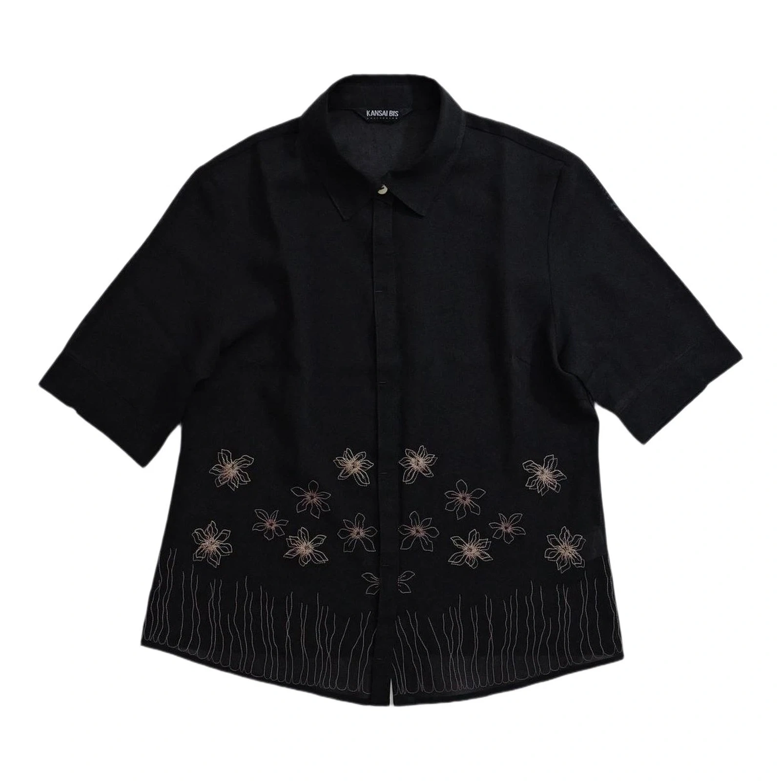 KANSAI YAMAMOTO Chemise Noir vintage, passéist — photo 1