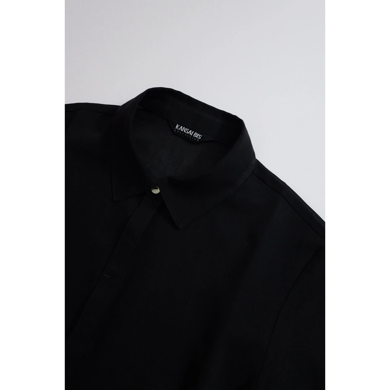 KANSAI YAMAMOTO Chemise Noir vintage, passéist — photo 2